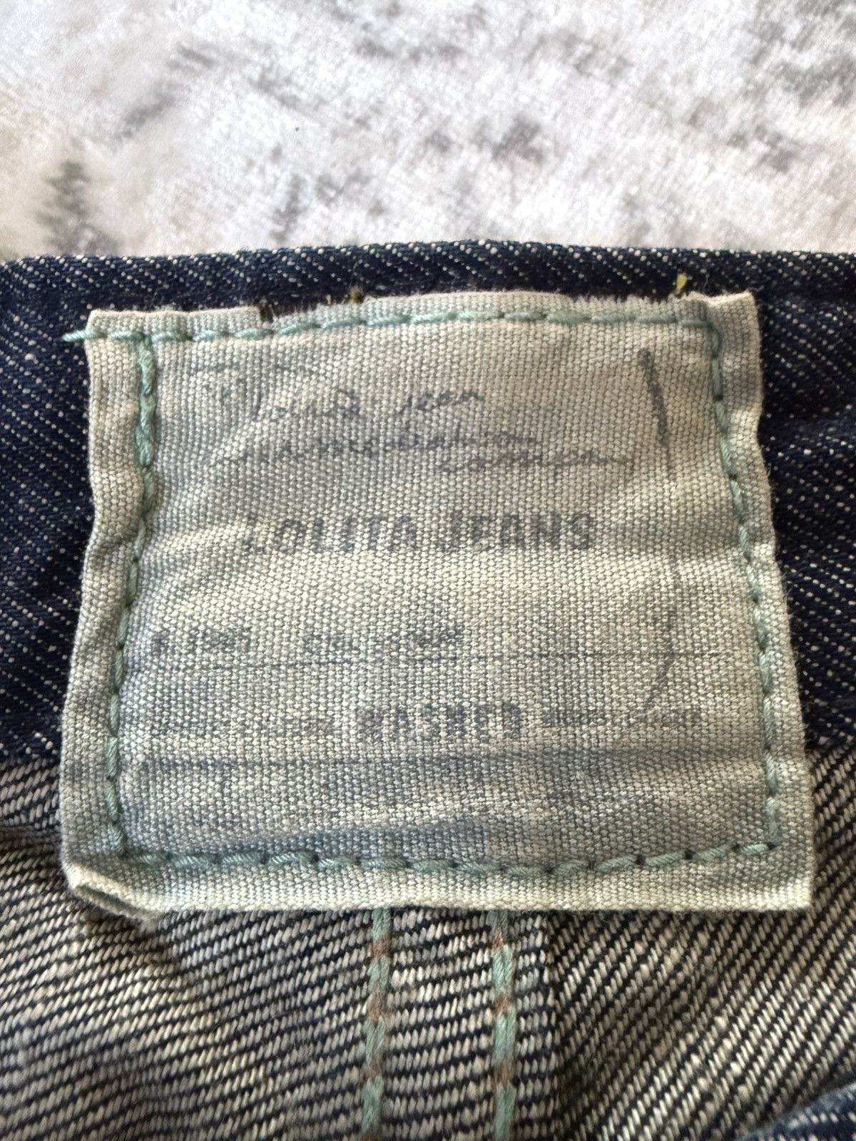Fad Three × Japanese Brand × Le Grande Bleu (L.G.B.) Yoshitomo Lolita Muddy Wash Wrinkle Texture Flared Jeans Size US 28 / EU 44 - 24 Thumbnail