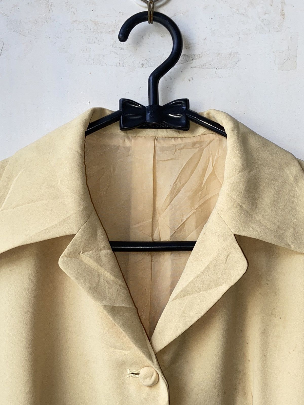 Designer × Japanese Brand × Yohji Yamamoto YOHJI YAMAMOTO Yellow Blazer Size 48S - 5 Thumbnail
