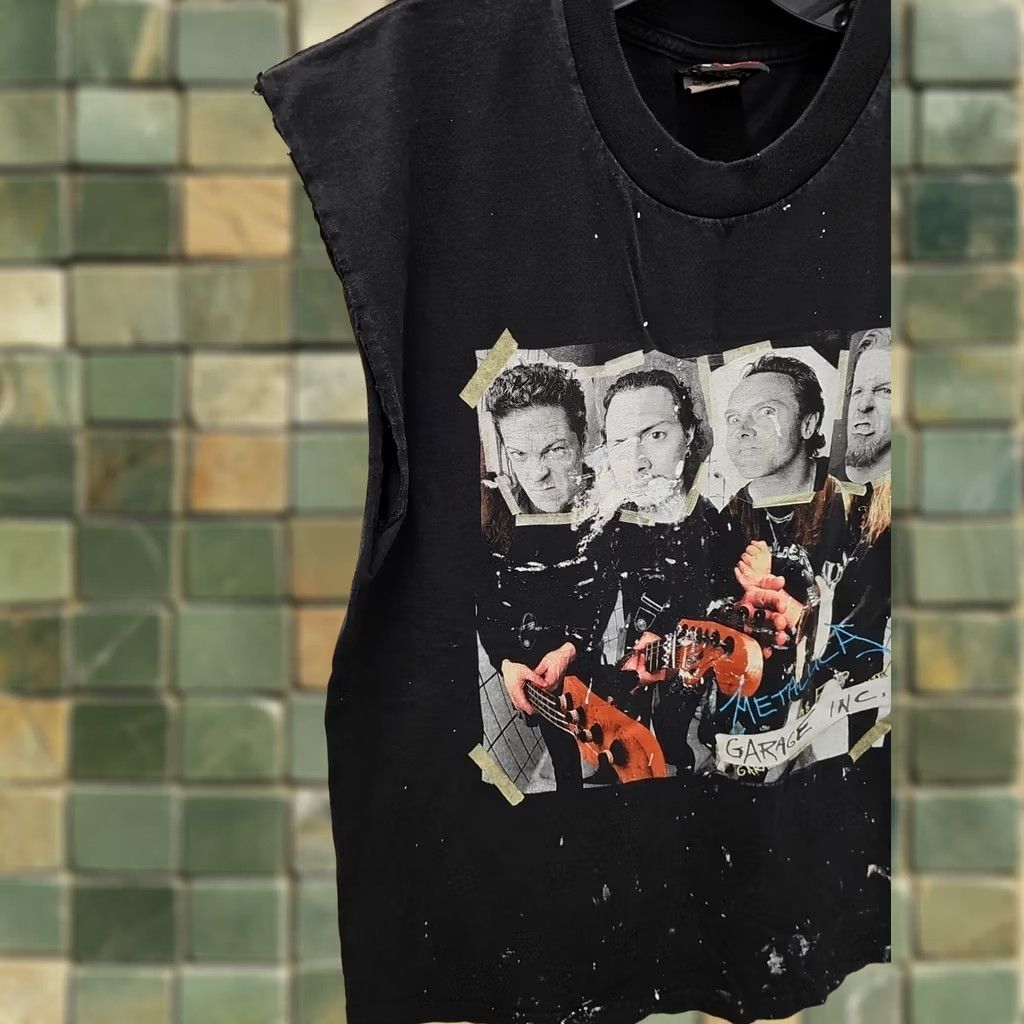 Garage VINTAGE Metallica Shirt Mens Larg Black 2000 Garage Inc Band Large Shirt Mens Black 2000s Size US L / EU 52-54 / 3 - 1 Thumbnail
