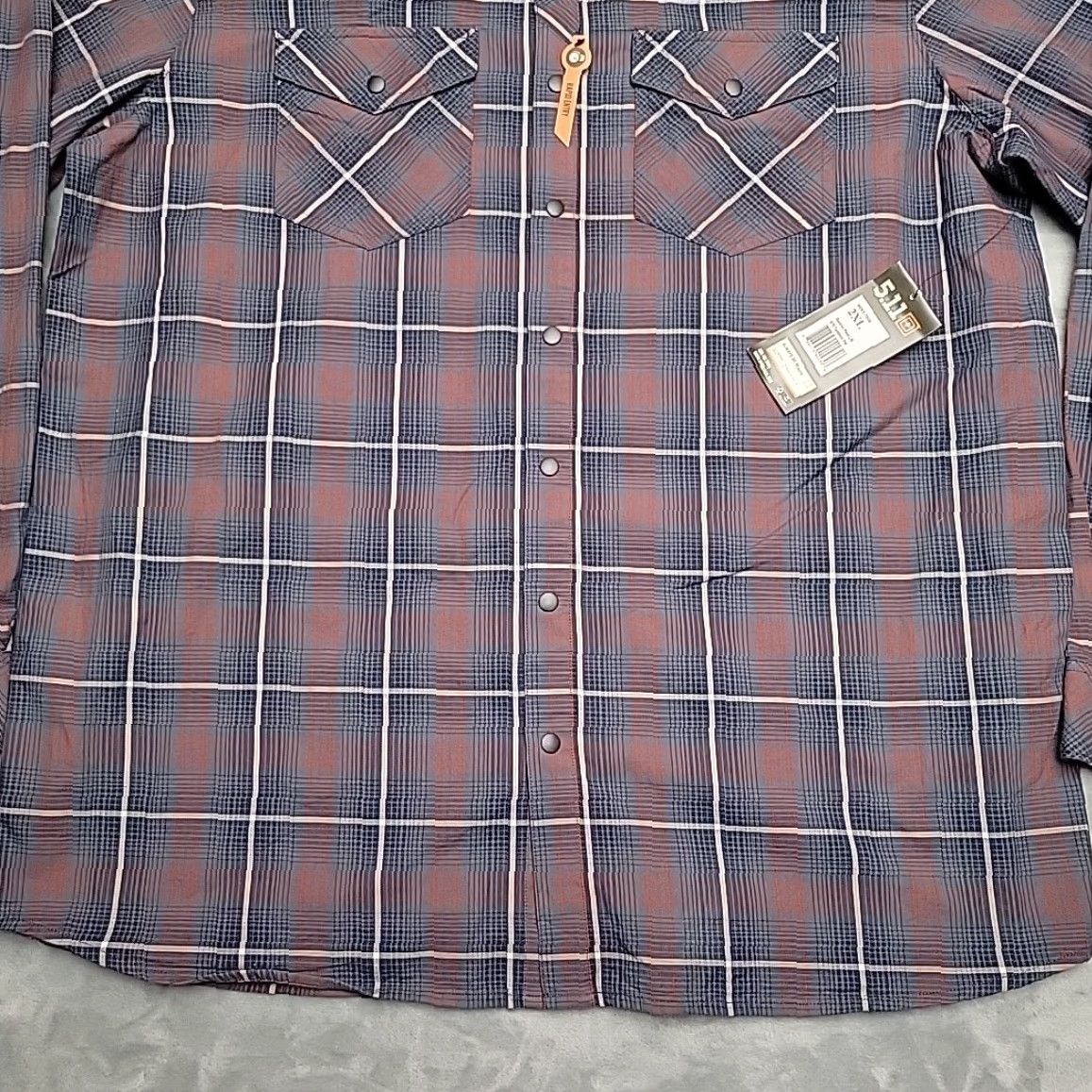 Vintage VINTAGE? (No) 5.11 Tactical Shirt Mens 2XL Red Gunner Rapid Draw Snap Long Sleeve Flap Pocket Button-Up Plaid Casual Outdoor Mens Size US XXL / EU 58 / 5 - 2 Thumbnail