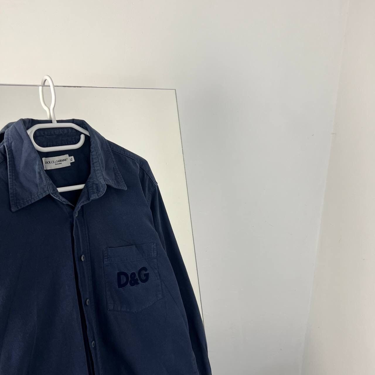 Dolce & Gabbana Dolce Gabbana Vintage Shirt Big Embroidered Logo 90s Size US XL / EU 56 / 4 - 2 Thumbnail