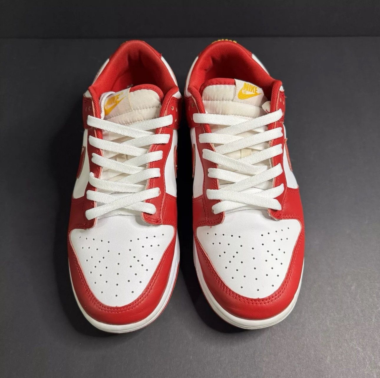 Nike Nike Dunk Low University Red Sneakers Size 9.5 For Men Size US 9.5 / EU 42-43 - 6 Thumbnail