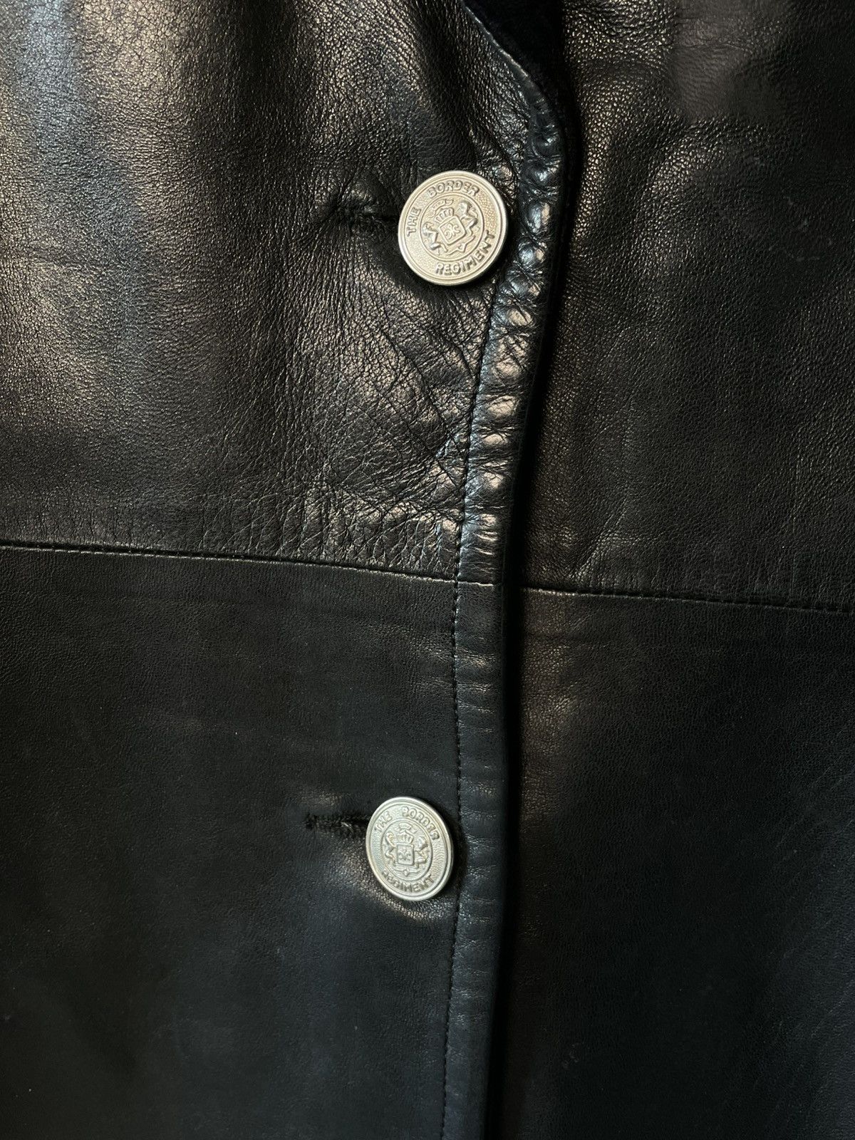 Saint Laurent Paris Saint Laurent Paris Rive Gauche 80s Leather Coat Size ONE SIZE - 2 Thumbnail