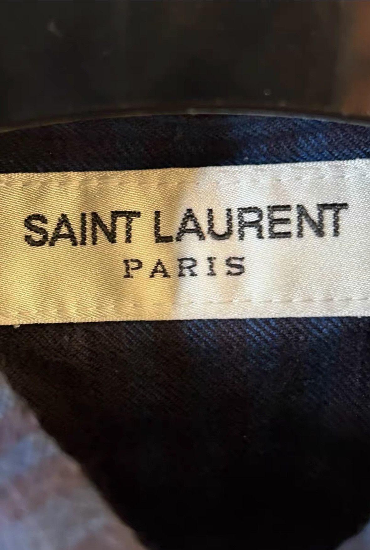 Saint Laurent Paris Saint Laurent 2016FW Cats Eye Button Blue Plaid Shirt Size US S / EU 44-46 / 1 - 5 Thumbnail