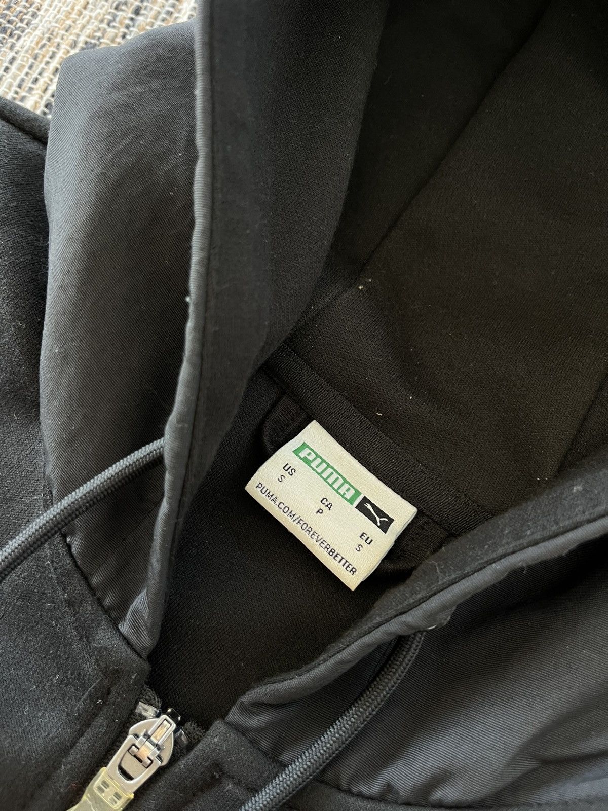 Puma Vintage Puma Zip Hoodie Tech Fleece Style Black Drill Y2K Size US S / EU 44-46 / 1 - 9 Thumbnail
