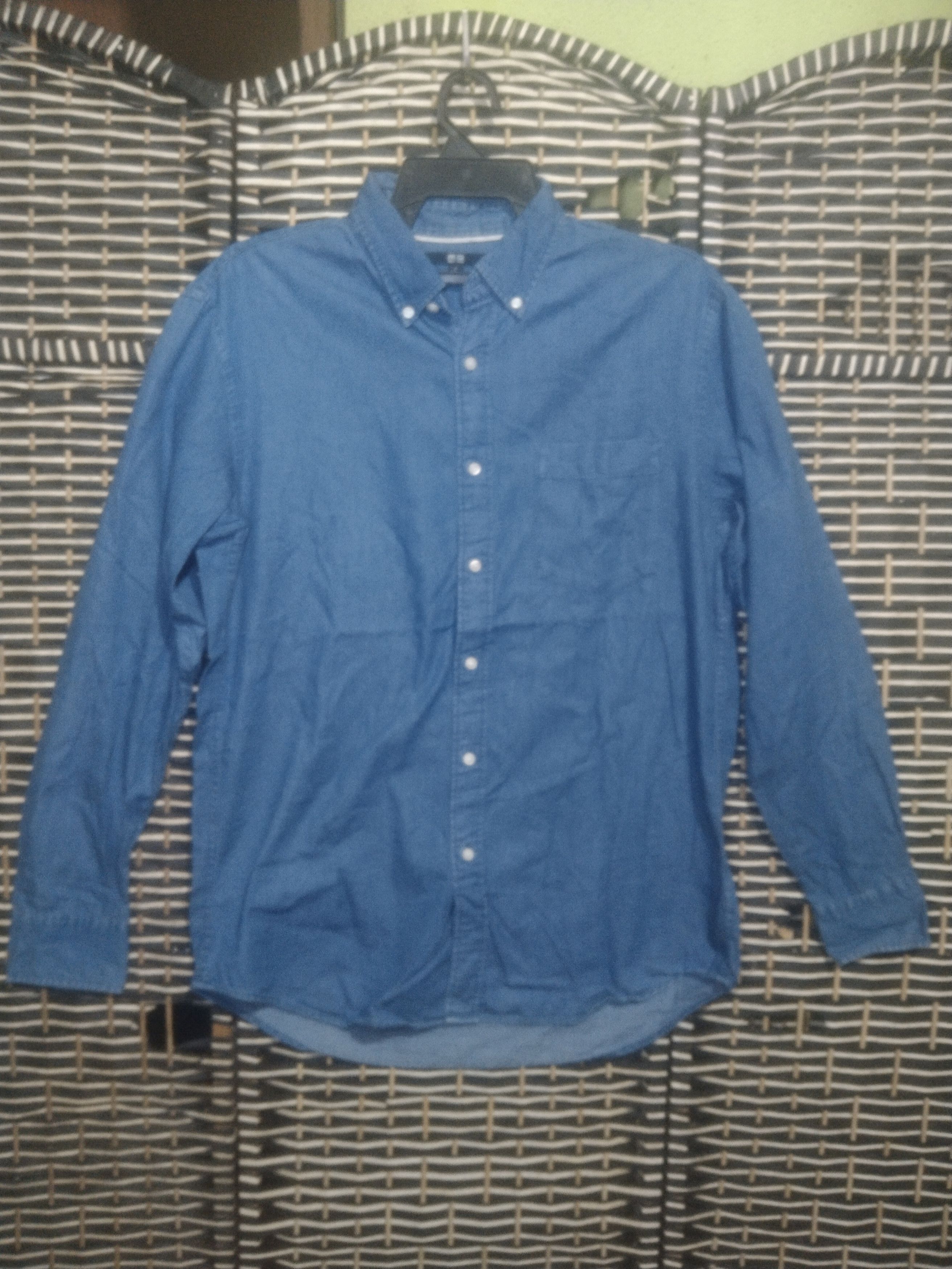 Japanese Brand × Self Edge × Uniqlo Uniqlo long sleeve denim shirt Size US L / EU 52-54 / 3 - 1 Thumbnail
