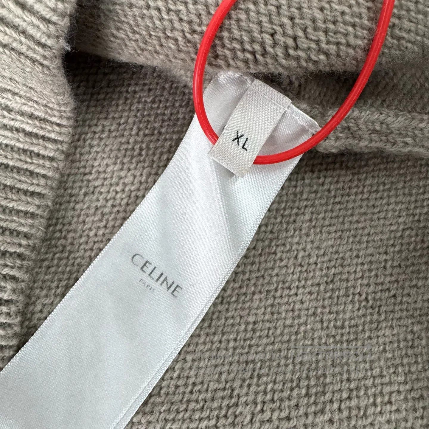 Celine CELINE Embroidery: Beige knit sweater| Size US L / EU 52-54 / 3 - 7 Thumbnail