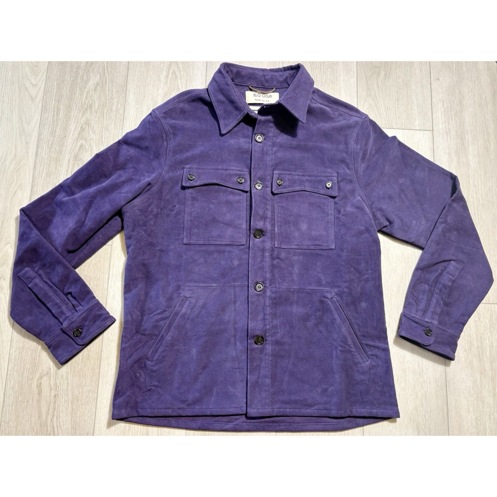 Other No One LA Purple “Respite” Floral Shirt Jacket Men’s XL RARE Size US XL / EU 56 / 4 - 2 Thumbnail