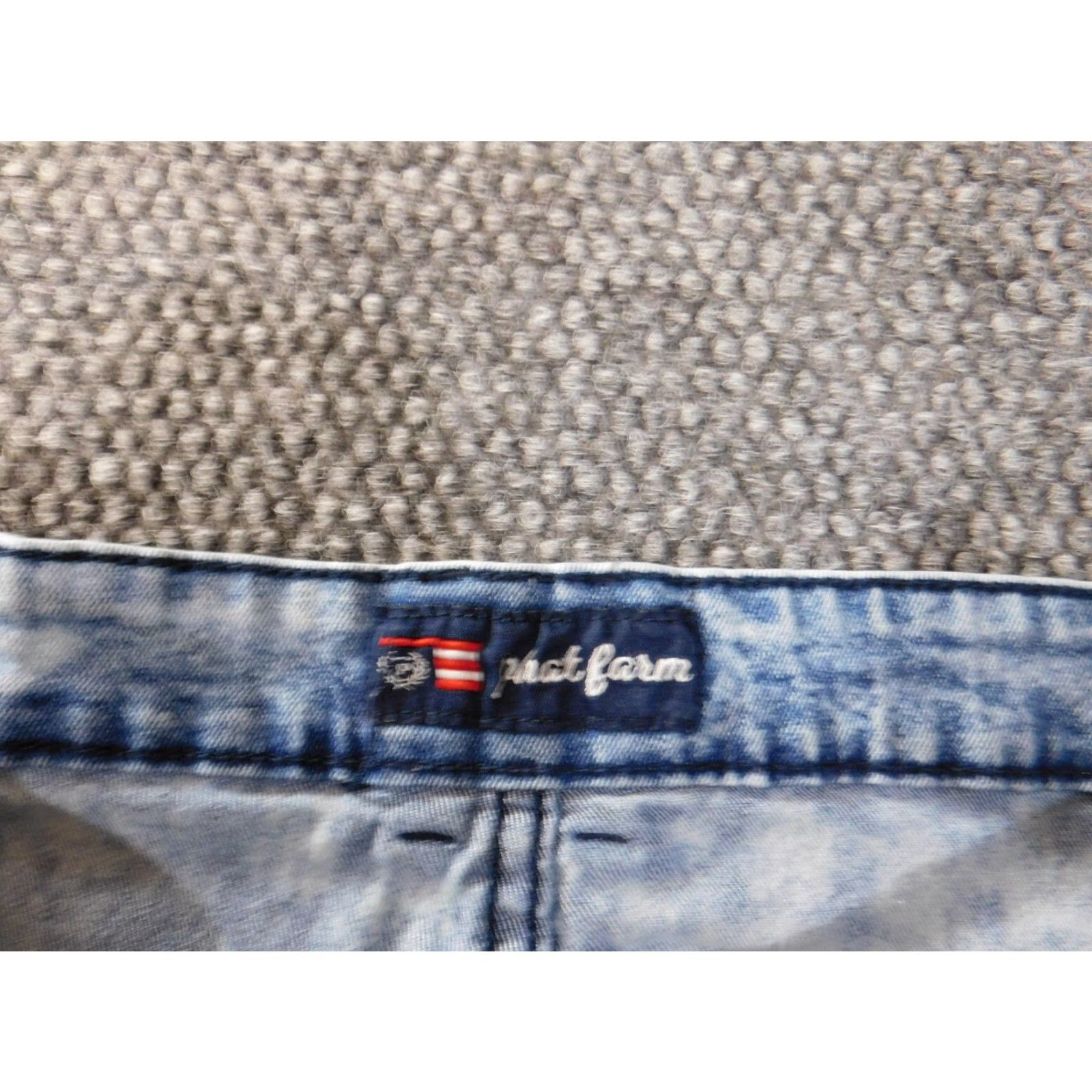Phat Farm Phat Farm Jeans 34x28 Blue Skinny Denim Cotton Zipper Pockets Mens Regular Distressed 90s Hip-Hop Vintage N/A Size US 34 / EU 50 - 4 Thumbnail