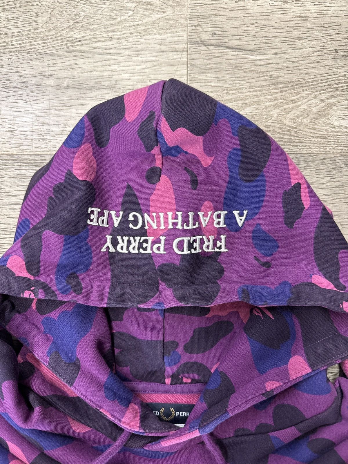 Bape × Fred Perry Bape Fred perry purple camo hood Size US L / EU 52-54 / 3 - 4 Thumbnail
