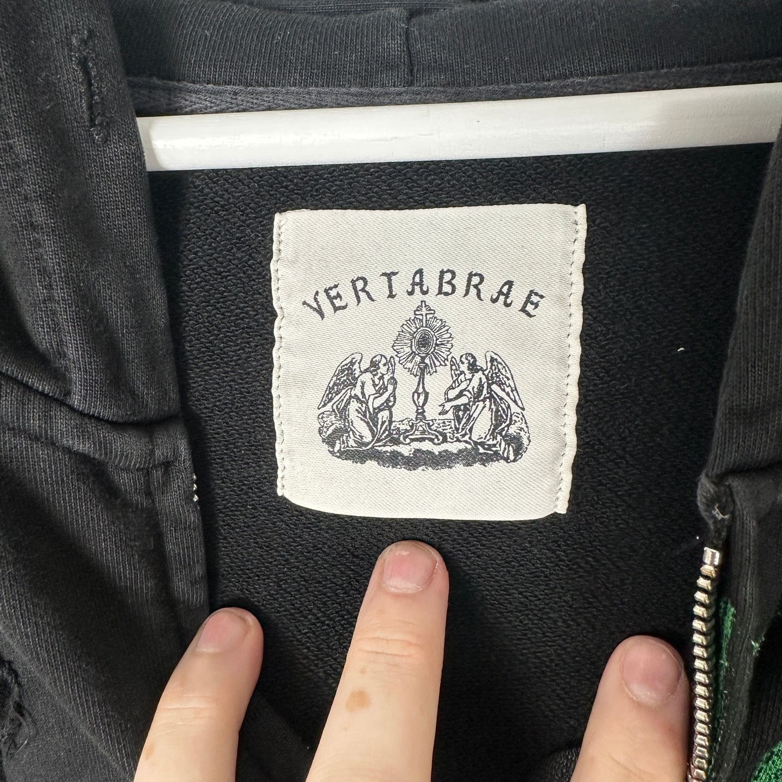 Vertabrae Vertabrae Montage Black Zip Up Hoodie Size L Size US L / EU 52-54 / 3 - 7 Thumbnail