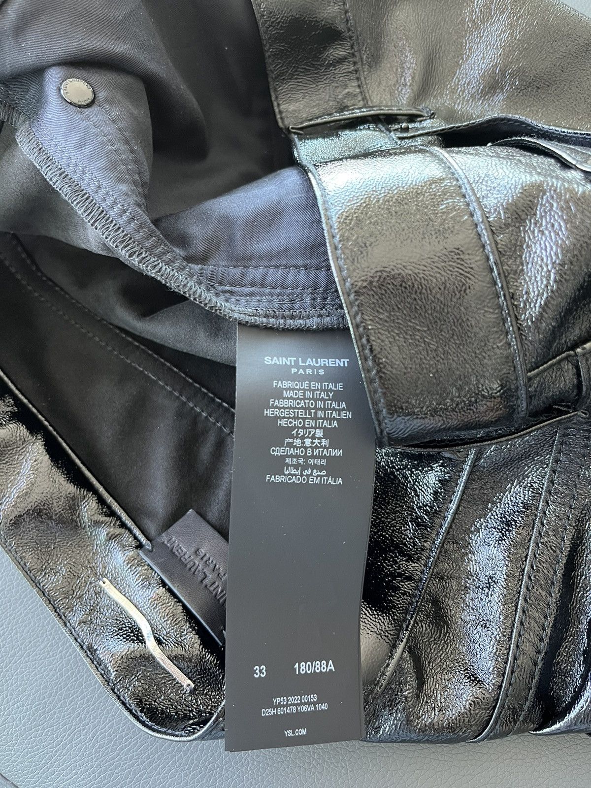 Saint Laurent Paris × Yves Saint Laurent Brand New Runway Saint Laurent Leather Wax Shiny Pant Size US 34 / EU 50 - 11 Thumbnail
