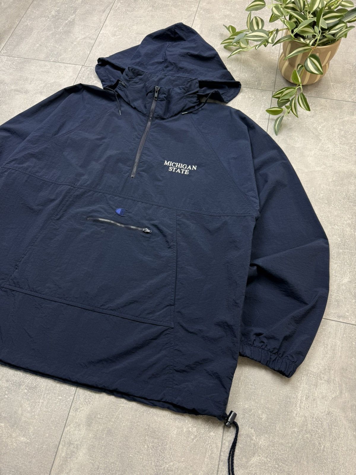 Champion Vintage Champion Michigan State Raincoat Jacket Size US XL / EU 56 / 4 - 3 Thumbnail