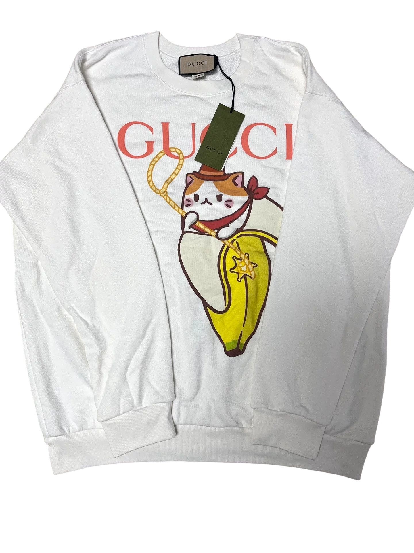 Gucci Gucci Love Parade Cat Banana Print Sweatshirt XL Size US XL / EU 56 / 4 - 1 Thumbnail