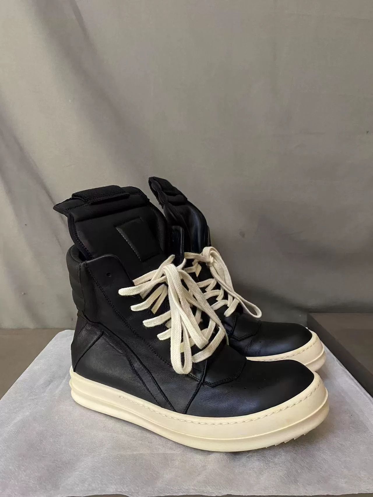 Rick Owens Rick Owens Leather Pink Hitop Sneakers 37 Women Size US 6.5 / IT 36.5 - 1 Thumbnail