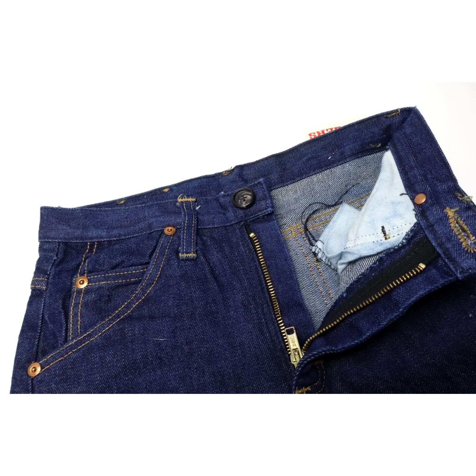 Vintage ROY ROGERS Jeans Women's W26/L32 Raw Dark Blue Denim Zipped Pocket Zip Fly Size 26" / US 2 / IT 38 - 4 Thumbnail