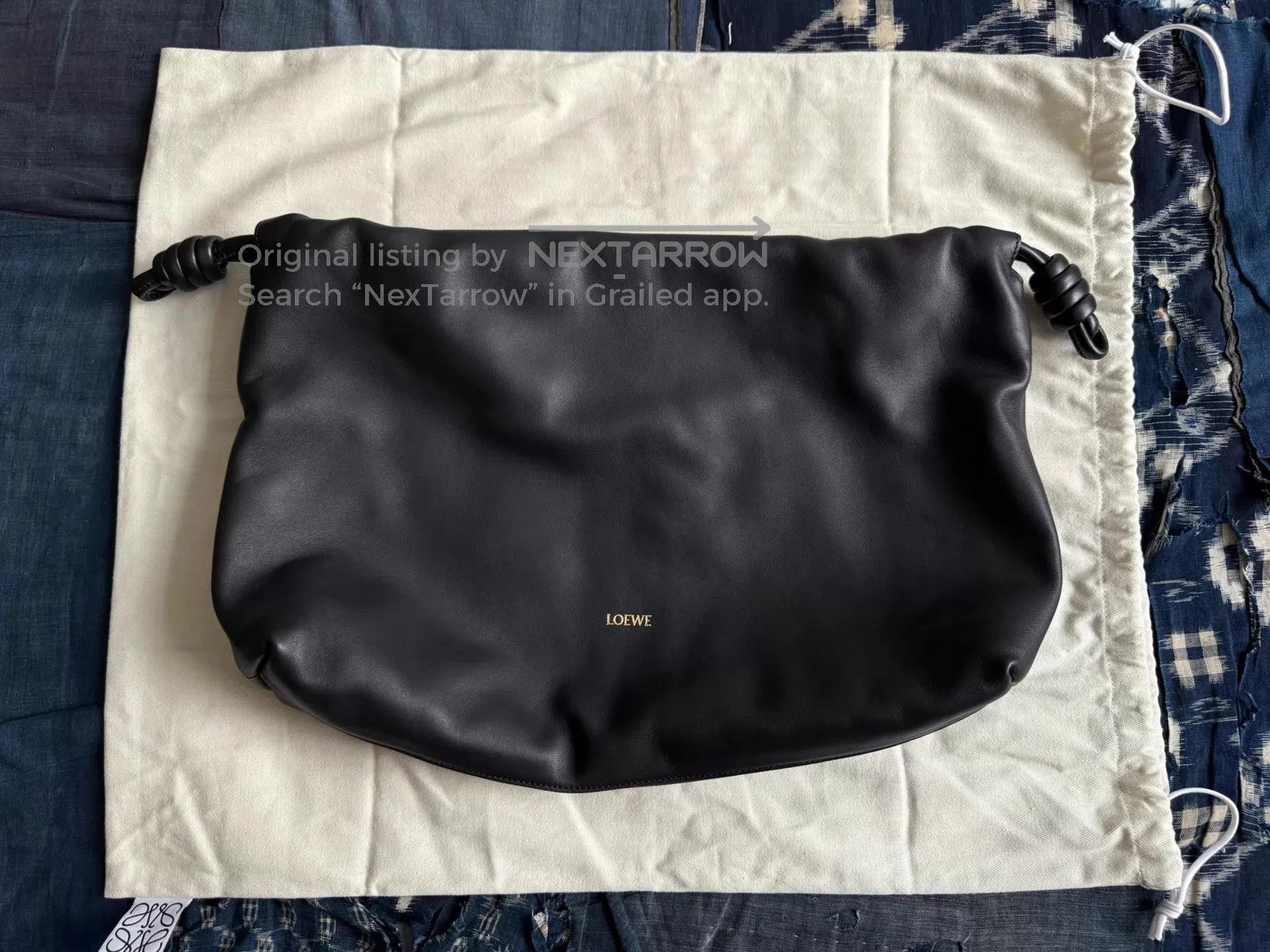 Loewe LOEWE Flamenco Purse Nappa Lambskin Medium Black Women's/ Size ONE SIZE - 2 Thumbnail