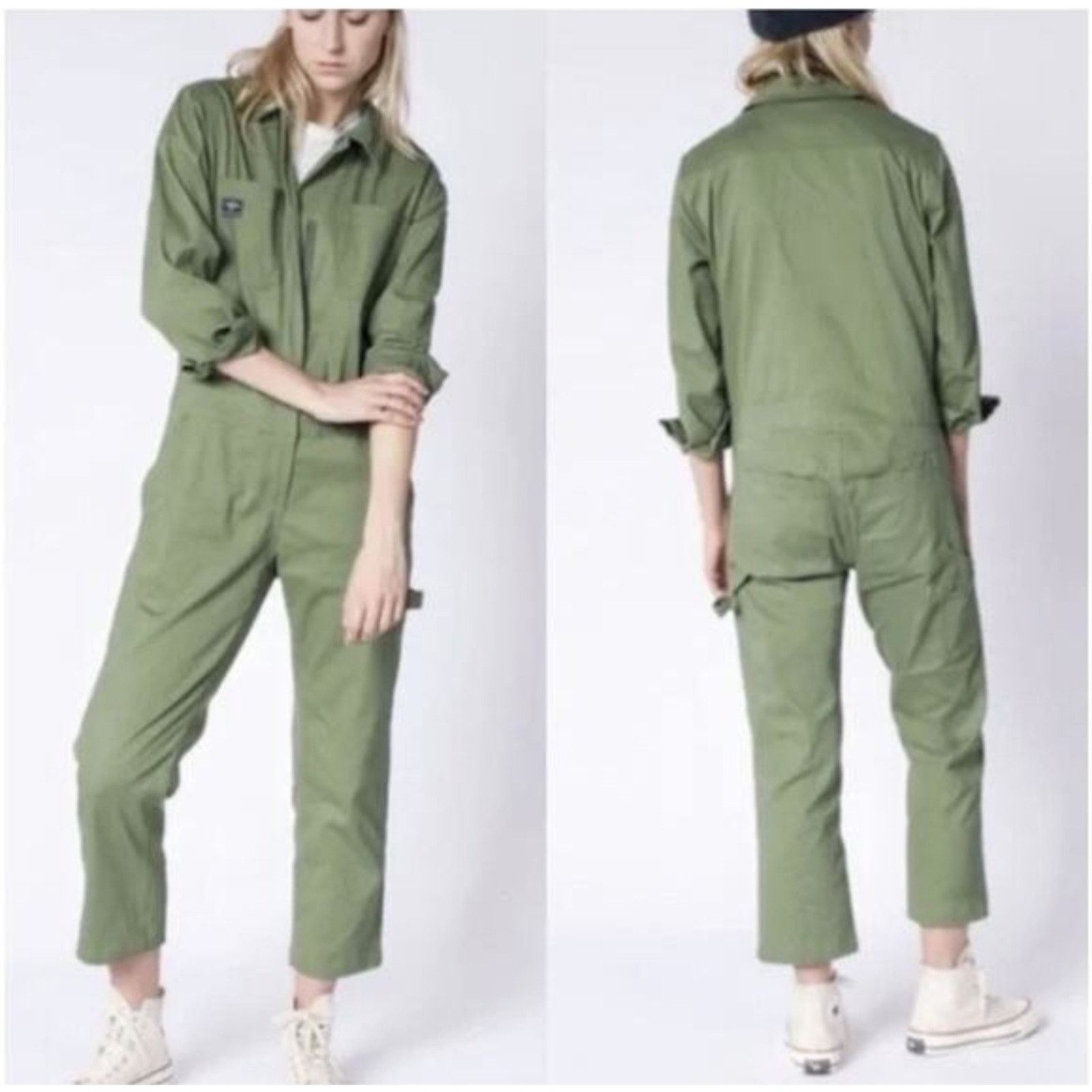 Wildfang Wildfang The Essential Brushed Coverall Cotton Stitches L Size 27" / US 4 / IT 40 - 1 Thumbnail