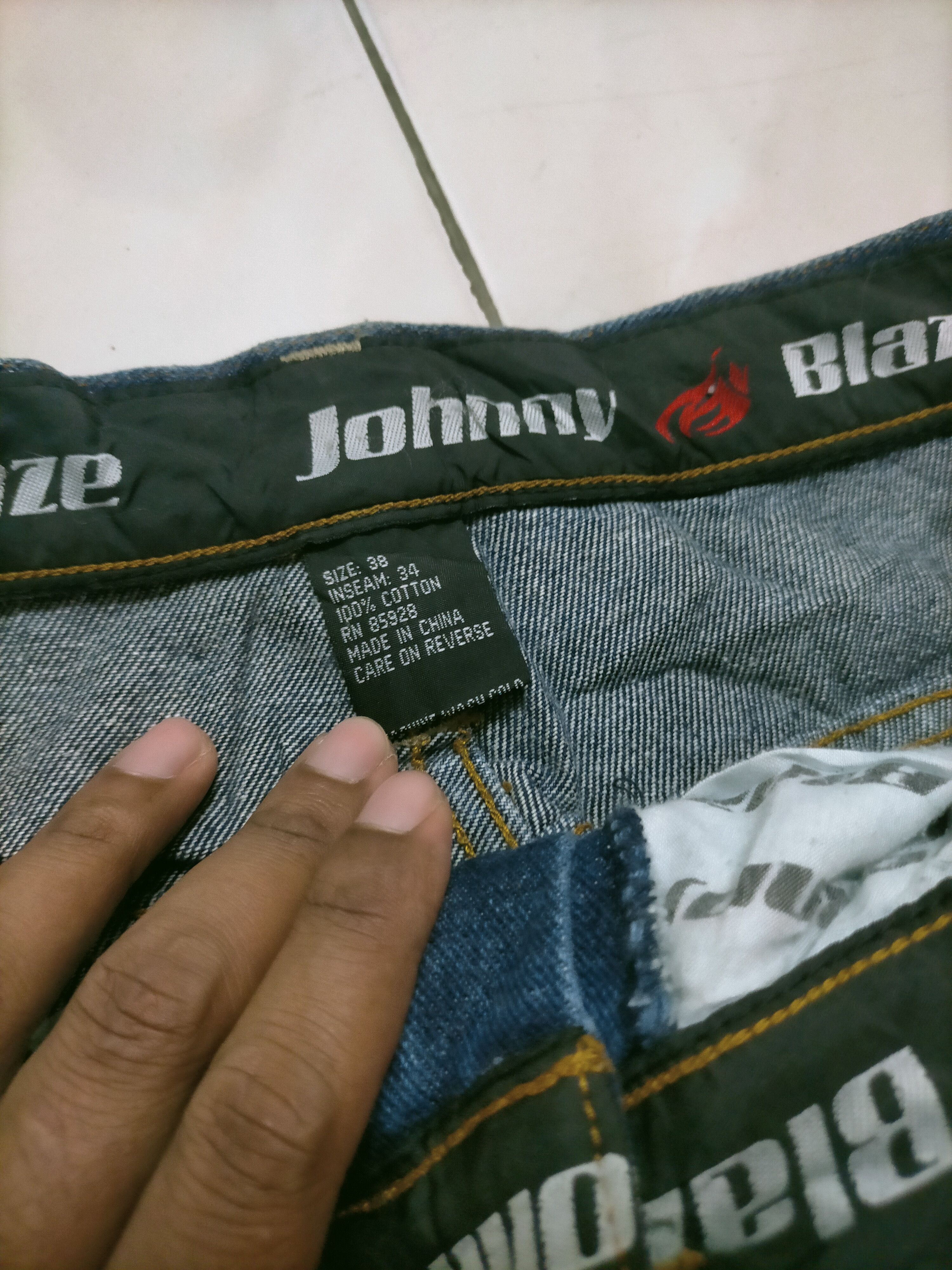 Southpole 🔥 Johnny Blaze Baggy Cargo Carpenter Jeans Size US 38 / EU 54 - 10 Thumbnail
