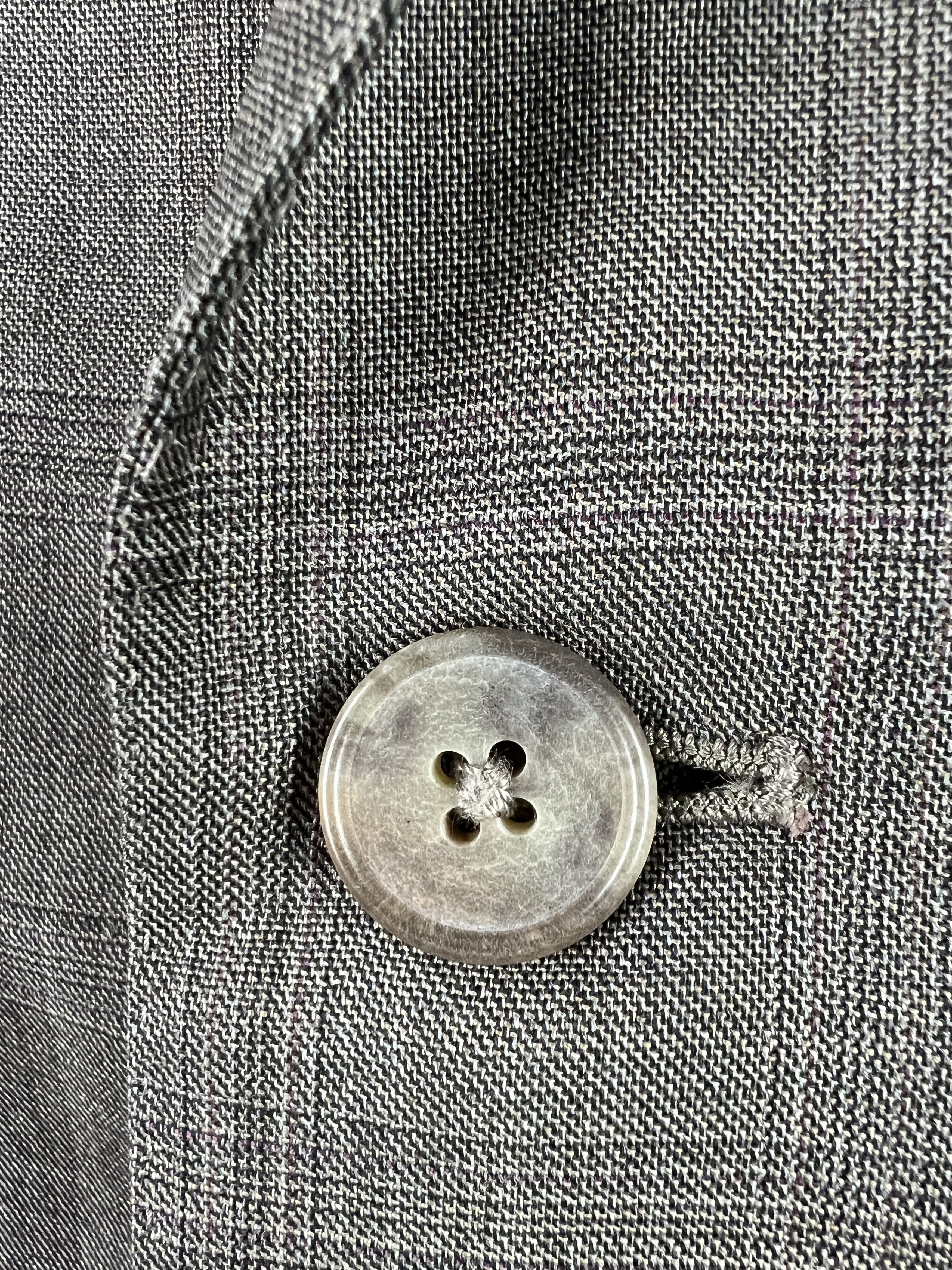 Ermenegildo Zegna Ermenegildo Zegna Three Buttons Wool Silk Size 52R Size 52R - 10 Thumbnail