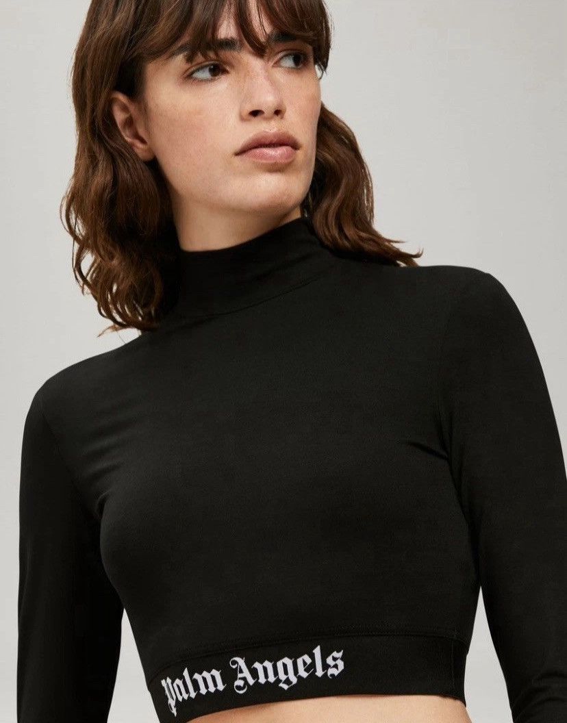 Palm Angels Palm Angels Crop Top T-Shirt Long Sleeve Women’s Size L Size L / US 10 / IT 46 - 1 Thumbnail