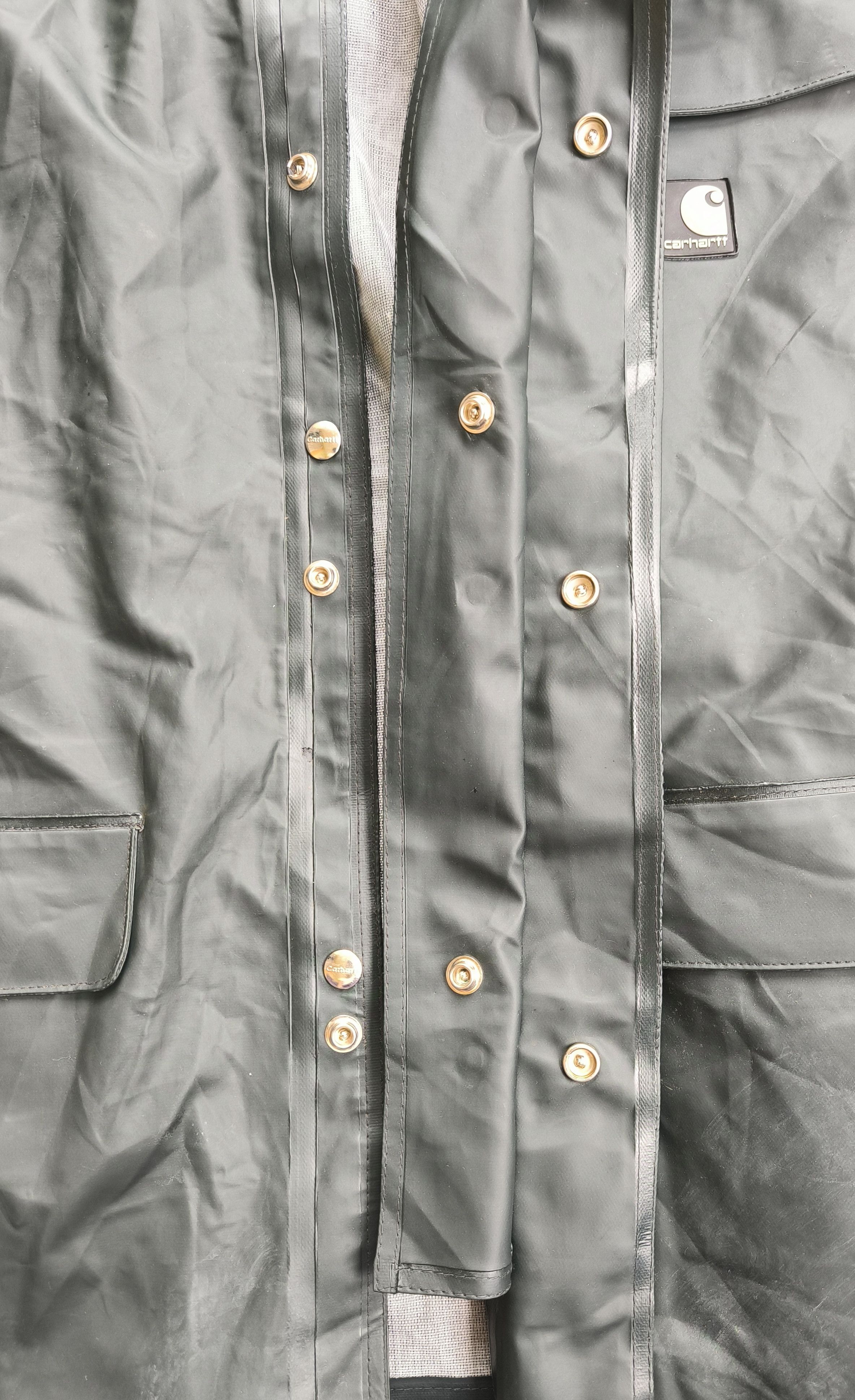 Carhartt CARHARTT Polyvinyl Chloride hoodie rain jacket Size US L / EU 52-54 / 3 - 5 Thumbnail