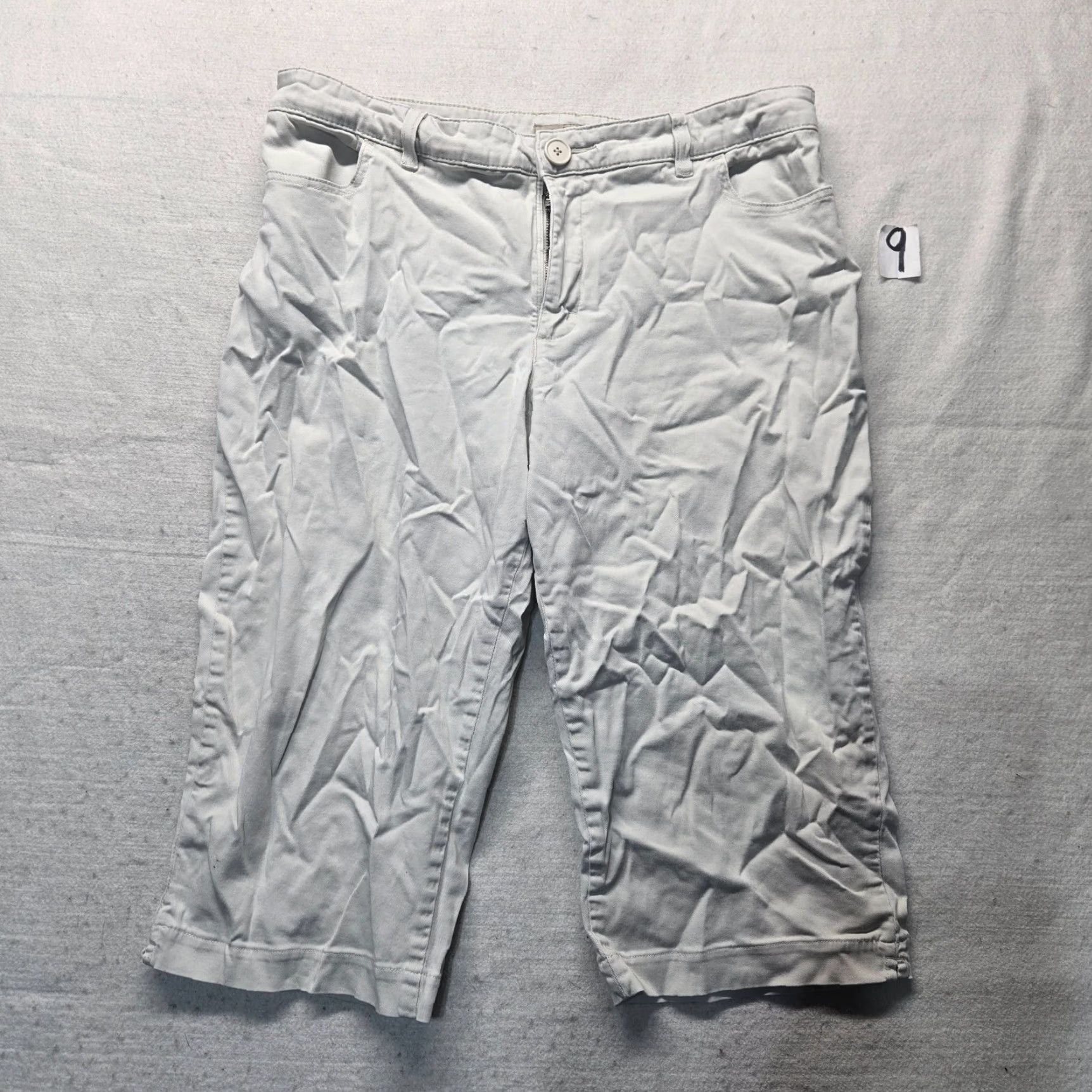 Lee LEE Chino Pants Woman 16 Beige Straight Leg Khaki Cotton-Blend Spandex 26.5in Inseam Regular Size 16M Modern Fit Pockets Size 38" / US 16 / IT 52 - 2 Thumbnail