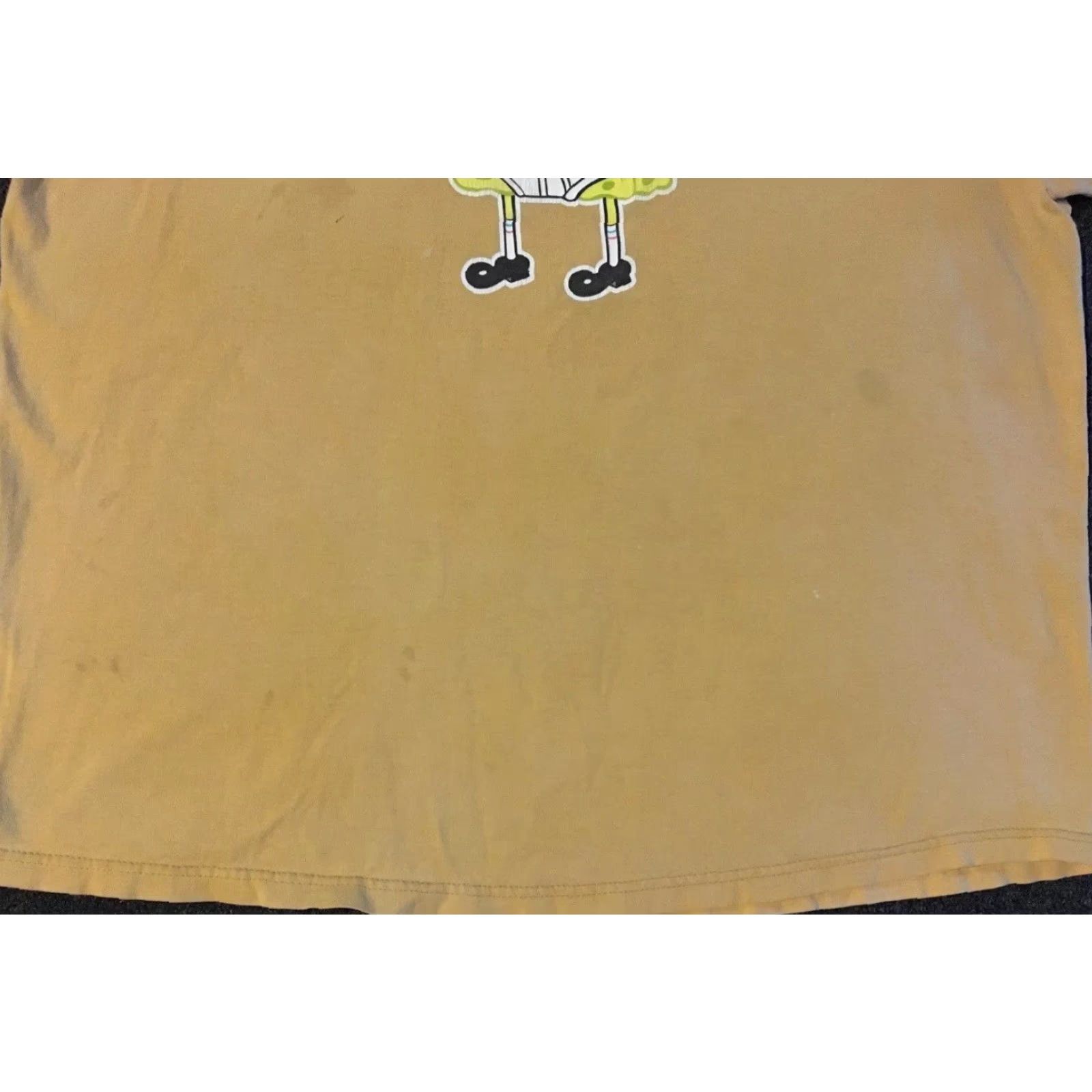 Nickelodeon VINTAGE SpongeBob Shirt XL Yellow 90s Distressed Promo Graphic Tee Mens Cartoon Nickelodeon Grunge Patrick Rugrats Hey Arnold Rockos Modern Life Size US XL / EU 56 / 4 - 4 Thumbnail