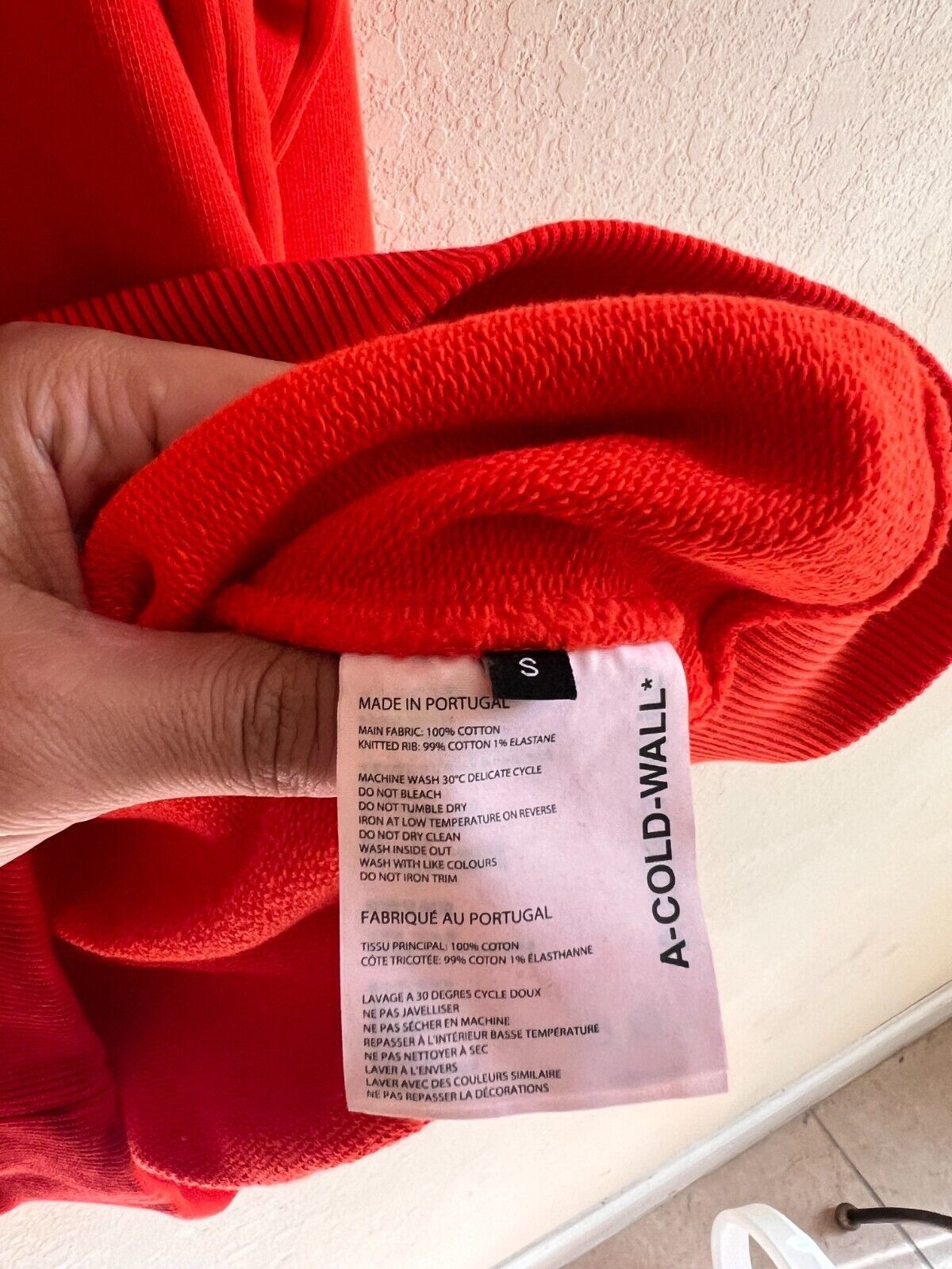 A-COLD-WALL* A-COLD-WALL* ACW Cotton Gradient Hoodie RED S Size US S / EU 44-46 / 1 - 7 Thumbnail