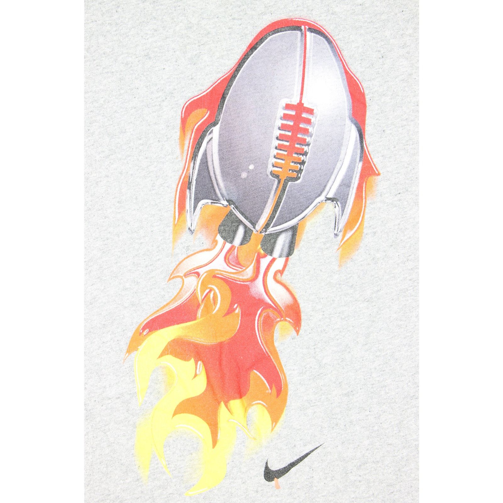 Nike Vintage Nike Football Spaceship Rocket Fire Flames T Shirt Size US S / EU 44-46 / 1 - 6 Thumbnail