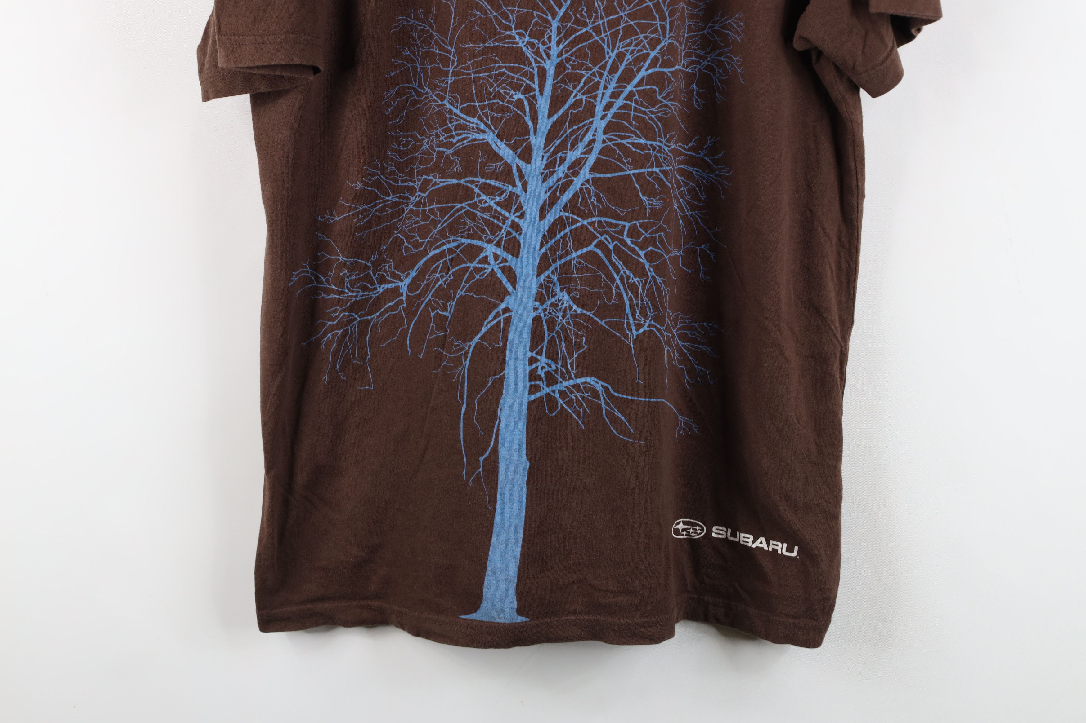 Vintage Y2K Subaru Spell Out Tree Racing Short Sleeve T-Shirt Brown Size US XL / EU 56 / 4 - 3 Thumbnail