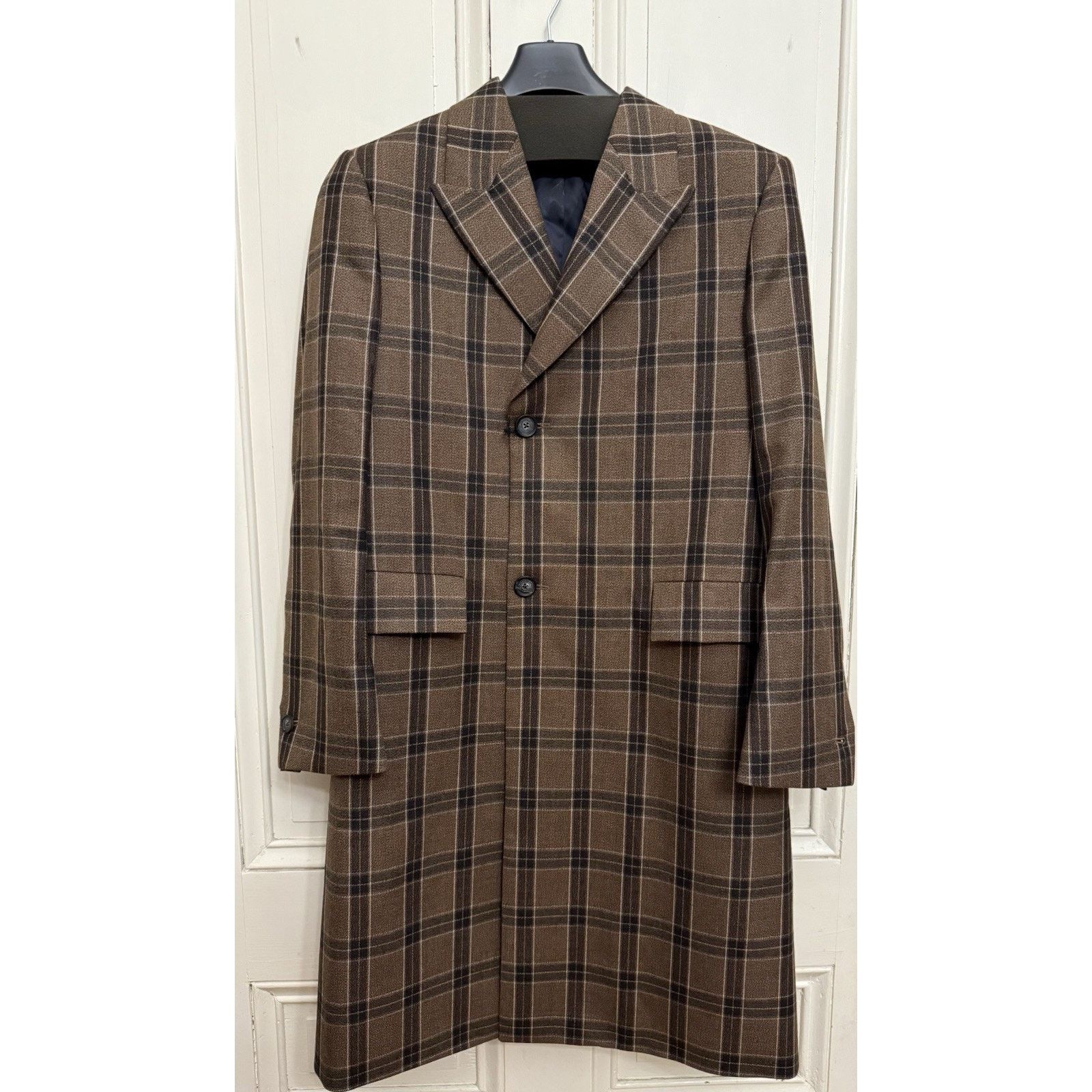 Paul Smith Super Rare $1995 Paul Smith Wool Check Trench Coat. US Large Size US L / EU 52-54 / 3 - 1 Thumbnail