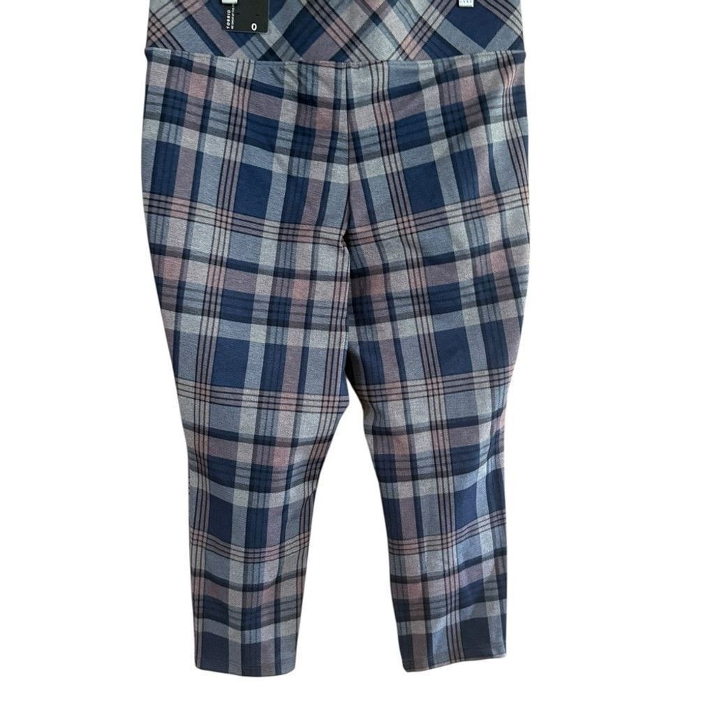 Torrid Torrid Navy and Charcoal Plaid Capris Size 25" / US 0 / IT 36 - 2 Thumbnail