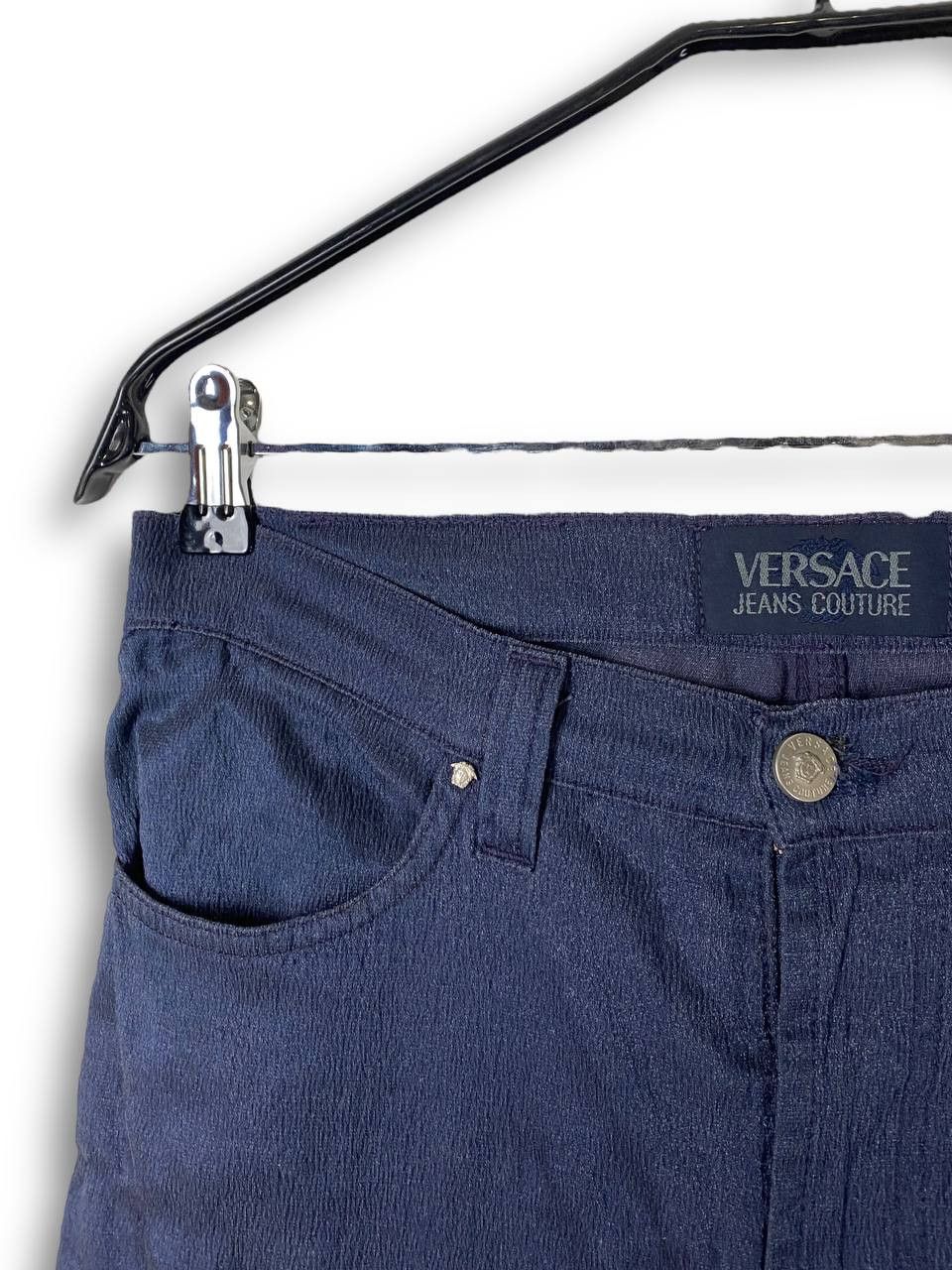 Versace Vintage VERSACE Navy Pants Y2k M518 Size 28" / US 6 / IT 42 - 3 Thumbnail