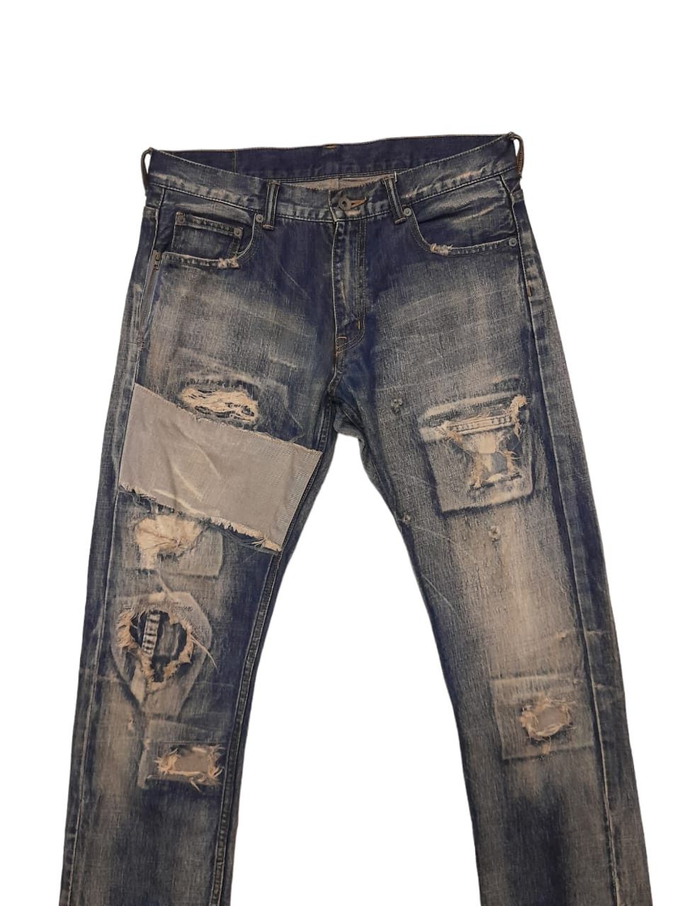 ABAHOUSE Abahouse Japan Distressed Denim (F93) Waist 32 Size US 32 / EU 48 - 2 Thumbnail