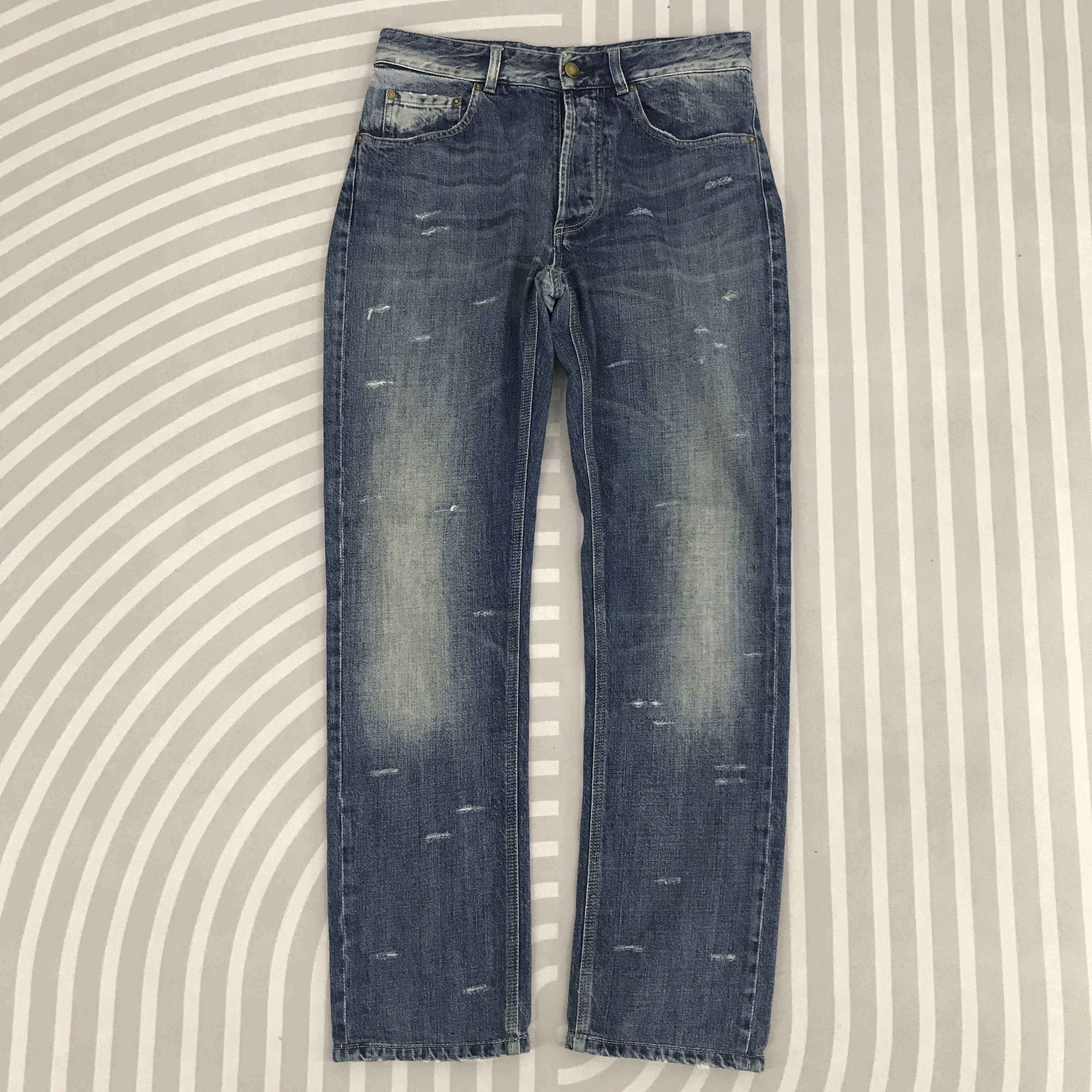 Bottega Veneta × Vintage Vintage Bottega Veneta Distressed Denim pants Size US 29 - 1 Thumbnail