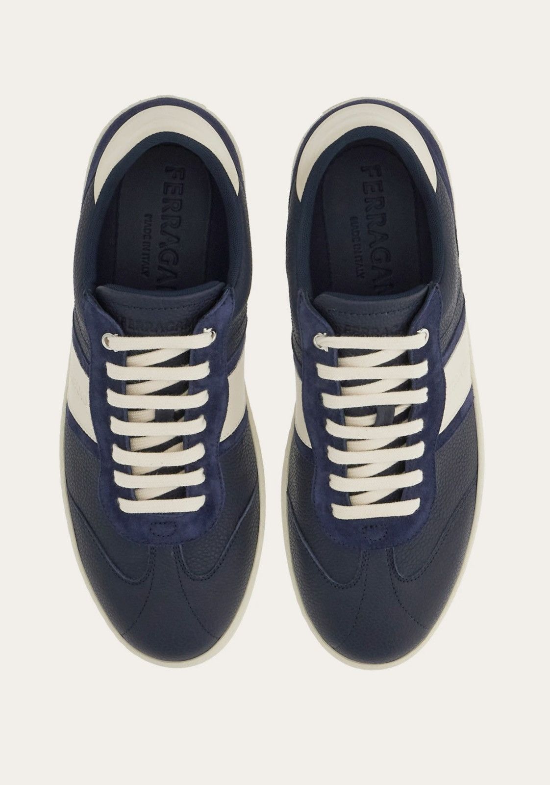 Salvatore Ferragamo Ferragamo Low top sneaker with signature Achille Blue Size US 7.5 / EU 40-41 - 4 Thumbnail
