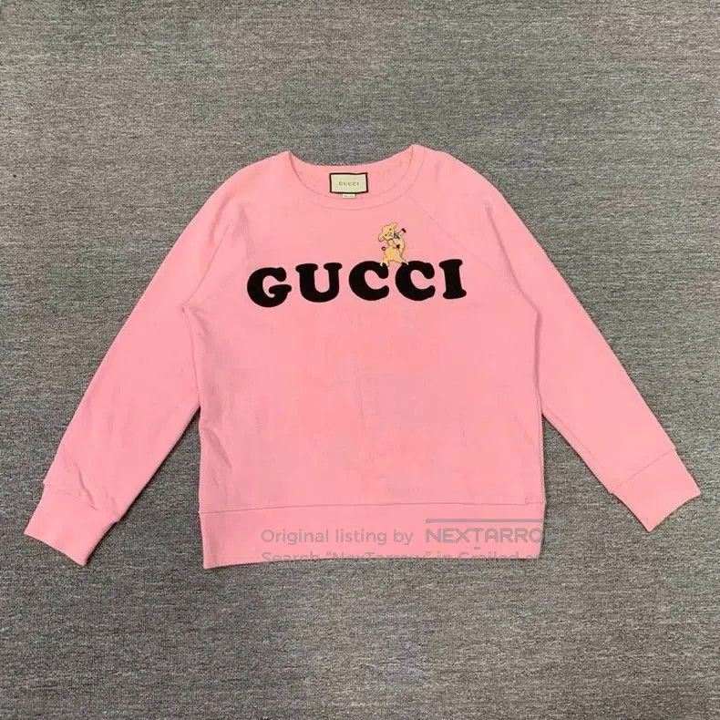 Gucci Gucci Pink Pig Print Sweatshirt . Size US M / EU 48-50 / 2 - 1 Thumbnail