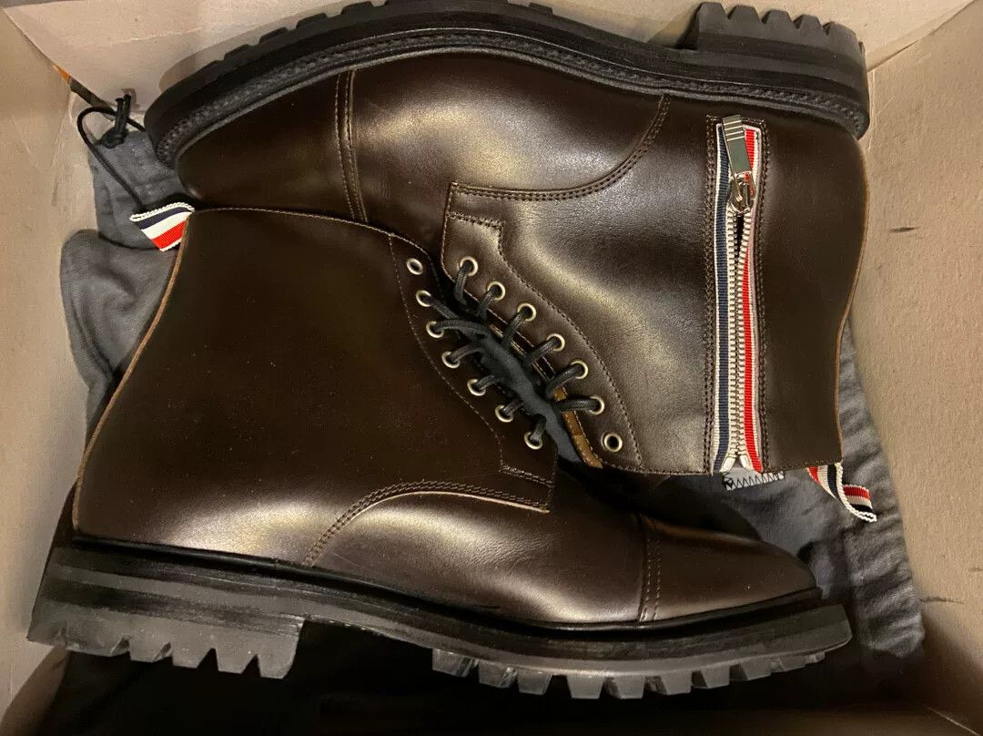 Thom Browne thom browne combat leather boots size 43 Size US 10 / EU 43 - 1 Thumbnail