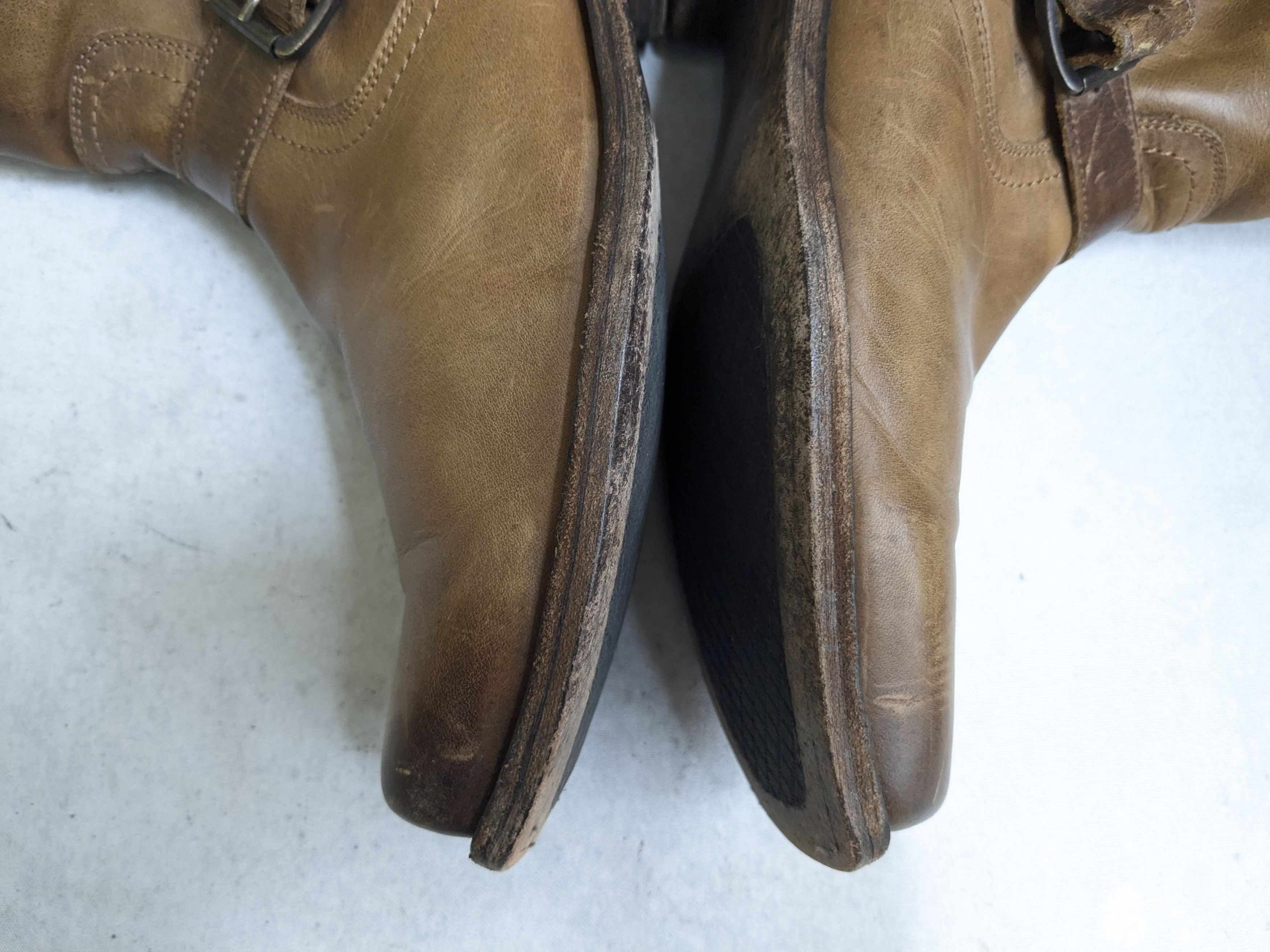 Frye Frye Engineer Boots 10 D Brown Leather Buckle Size US 10 / EU 43 - 7 Thumbnail