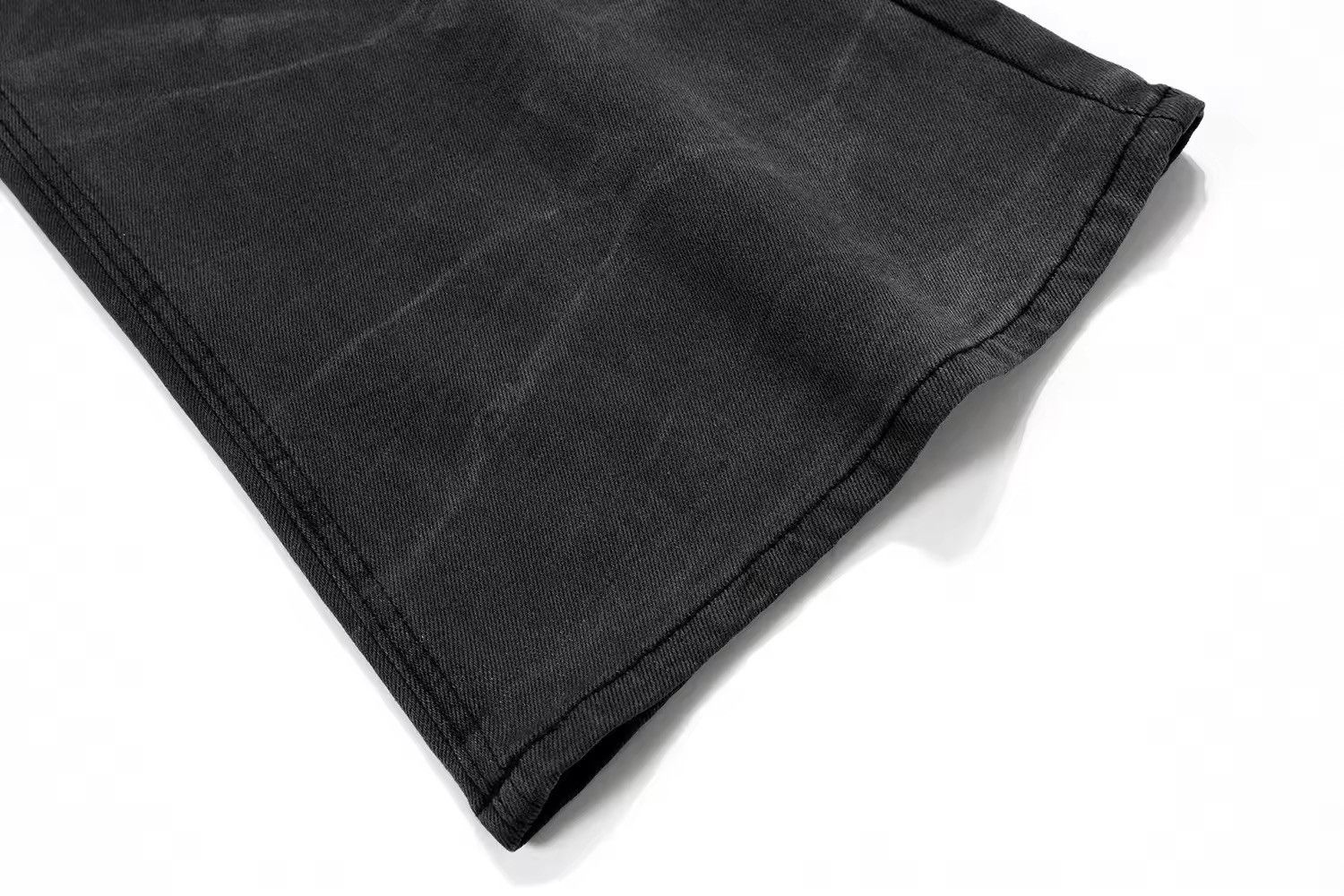 Japanese Brand × Jean Water Wave Patterned Micro Flared Baggy Jeans Size US 33 - 8 Thumbnail