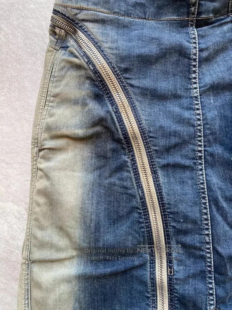 Rick Owens Drkshdw Rick Owens Distressed Denim Cargo Shorts. Size US 30 / EU 46 - 2 Thumbnail