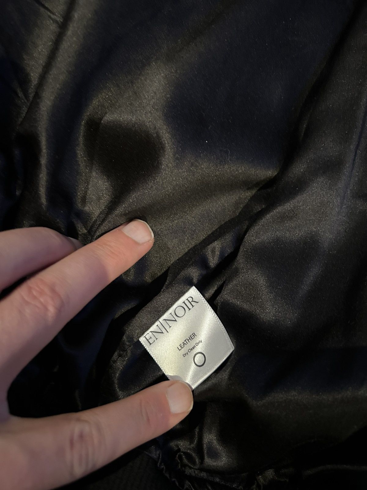 En Noir En Noir Calf Skin Leather Black Jacket Size US XL / EU 56 / 4 - 4 Thumbnail