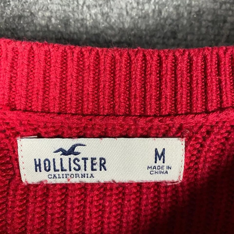 Hollister Hollister Sweater Women's Medium Knit Red Pullover Cotton M Size M / US 6-8 / IT 42-44 - 3 Thumbnail