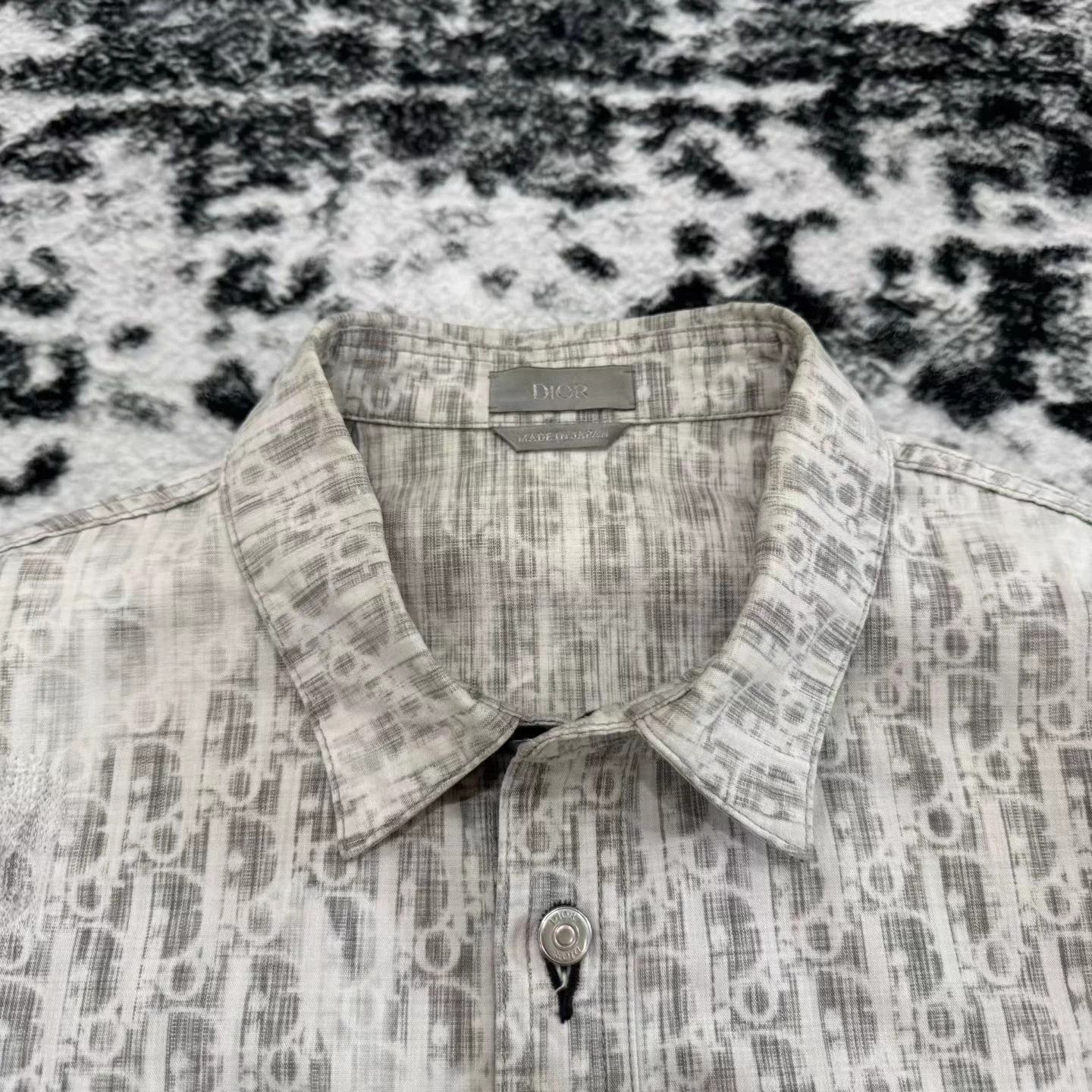 Dior Dior Oblique AOP Distressed Denim Shirt Jacket Size US XS / EU 42 / 0 - 3 Thumbnail