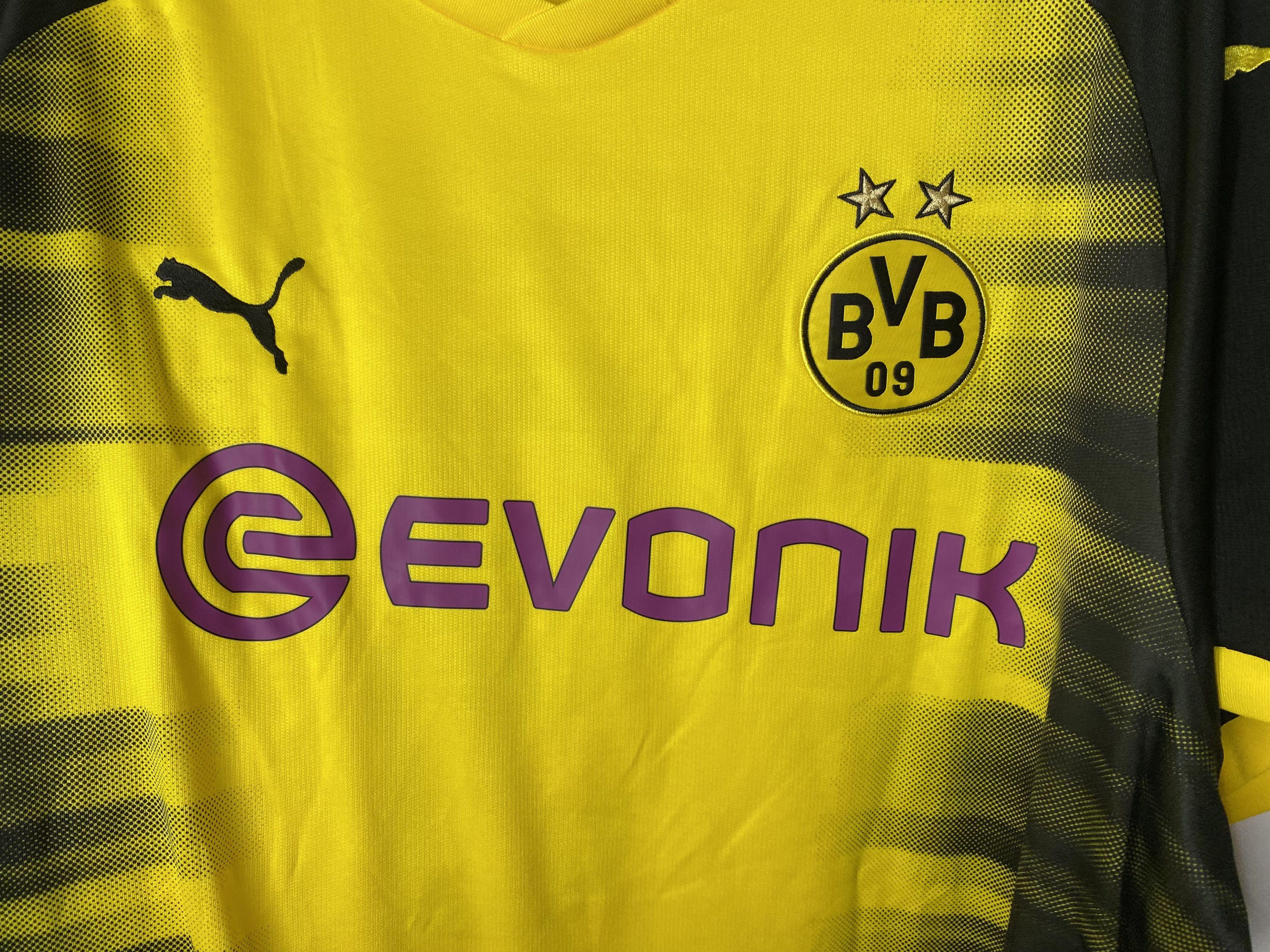 Puma BORUSSIA DORTMUND 2017-18 HOME FOOTBALL SHIRT SOCCER JERSEY Size US XXL / EU 58 / 5 - 5 Thumbnail
