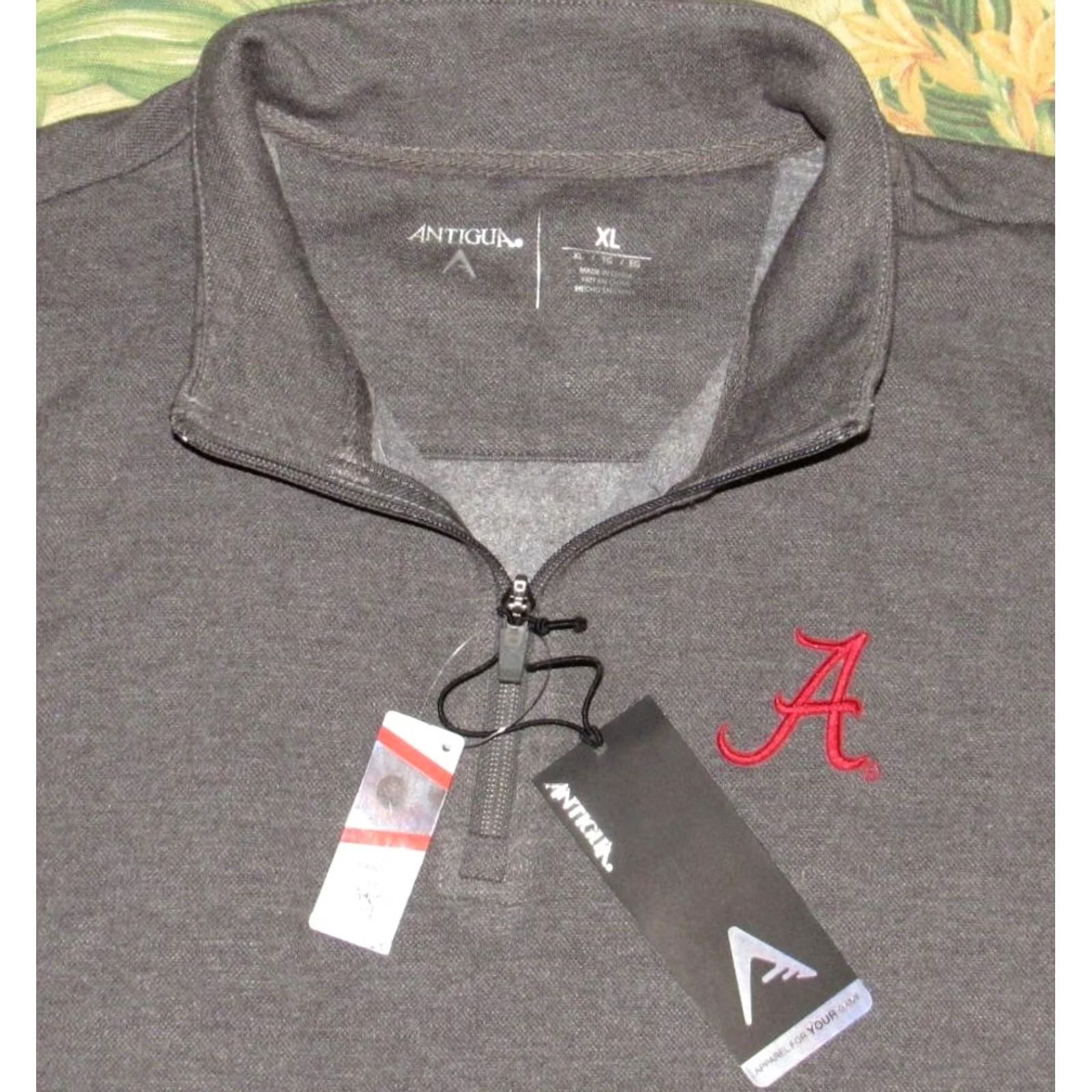 Vintage ANTIGUA Grey Alabama Crimson Tide Collegiate Sweater XL NWT Size US XL / EU 56 / 4 - 2 Thumbnail