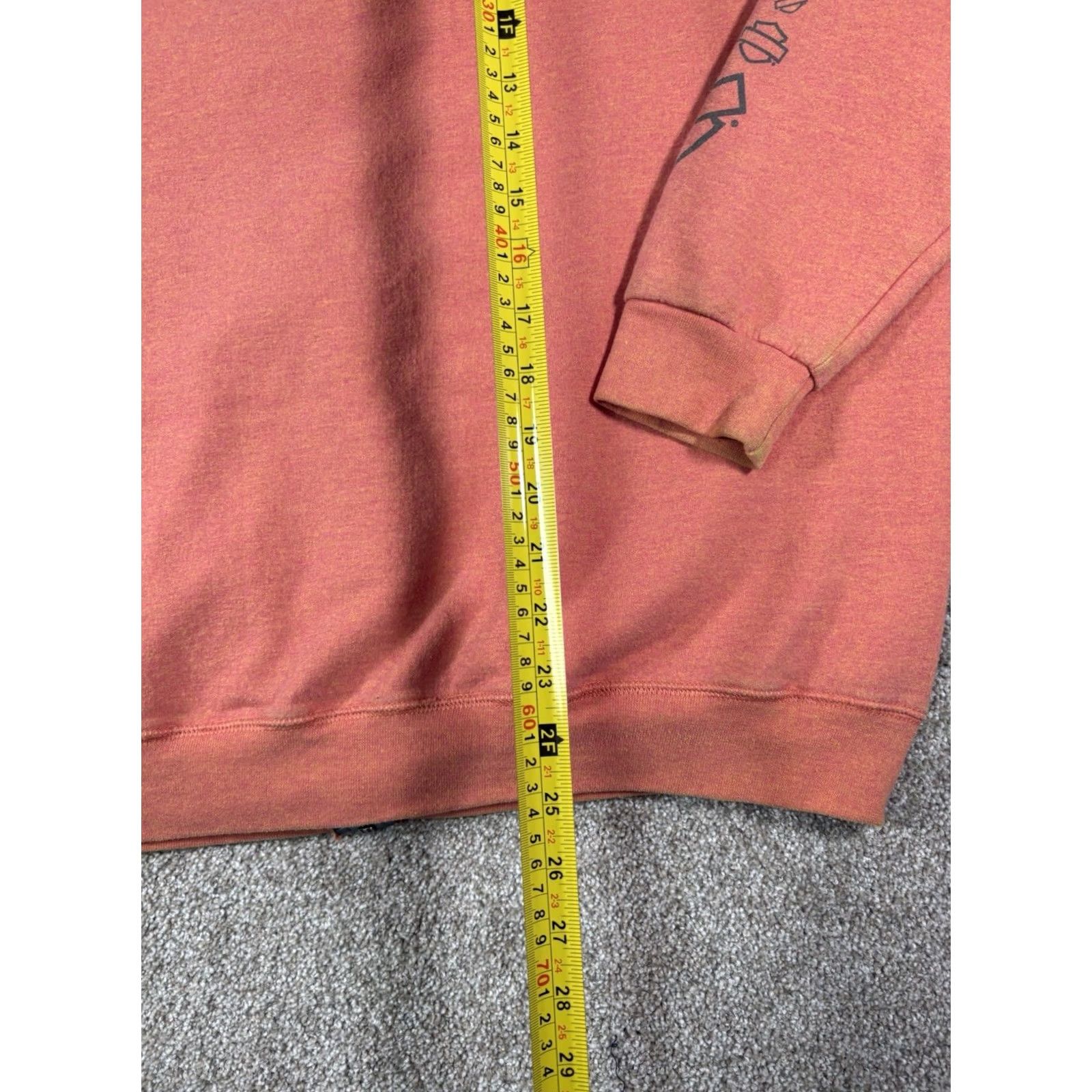 Bravado VINTAGE Harley Davidson Womens Zip Up Sweatshirt Burnt Salmon McHenry Illinois • Size XL Orange Full Zip Hoodie Womens XL Bravado Cotton Activewear Size XL / US 12-14 / IT 48-50 - 6 Thumbnail