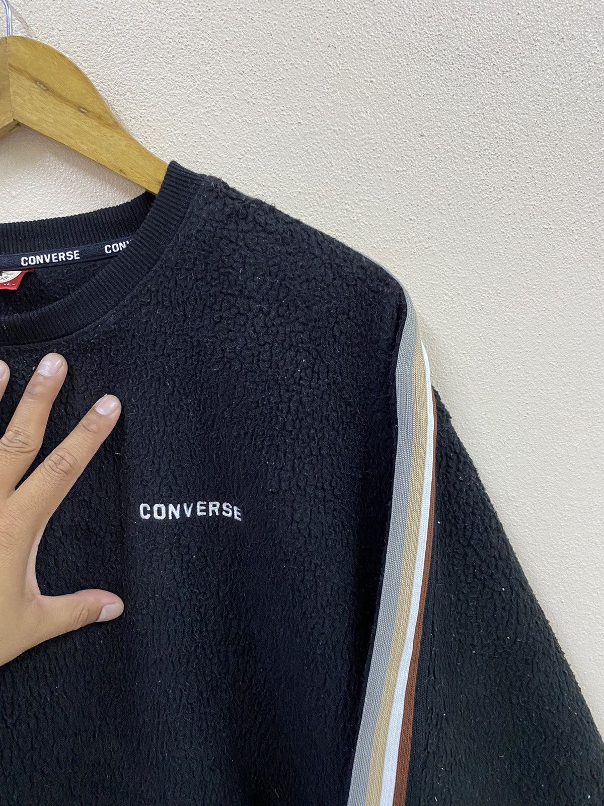 Converse Vtg Converse Fleece Black Size US L / EU 52-54 / 3 - 6 Thumbnail