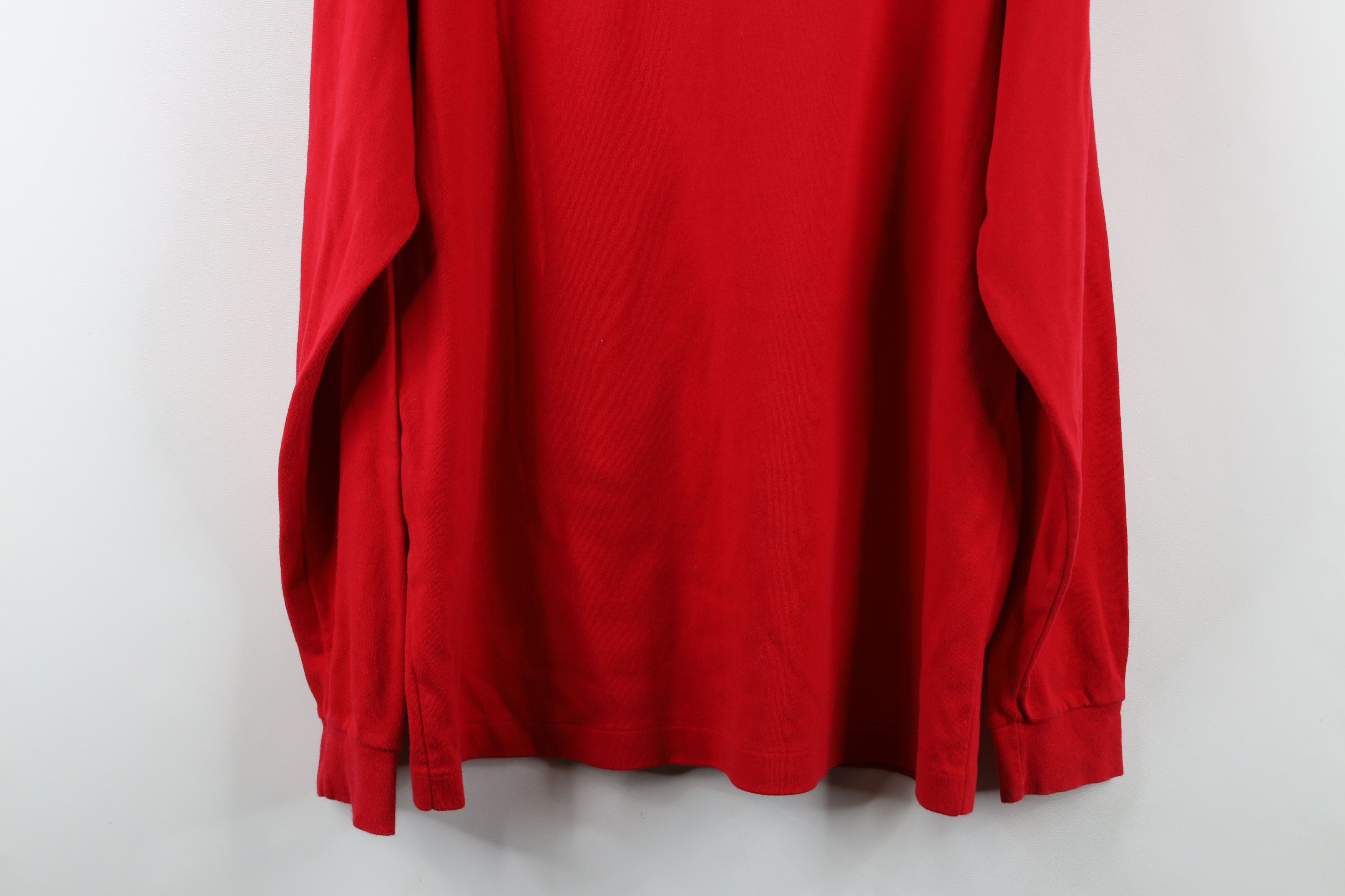 Vintage Vintage 90s Ohio State University Turtleneck T-Shirt Red USA Size US XL / EU 56 / 4 - 12 Thumbnail